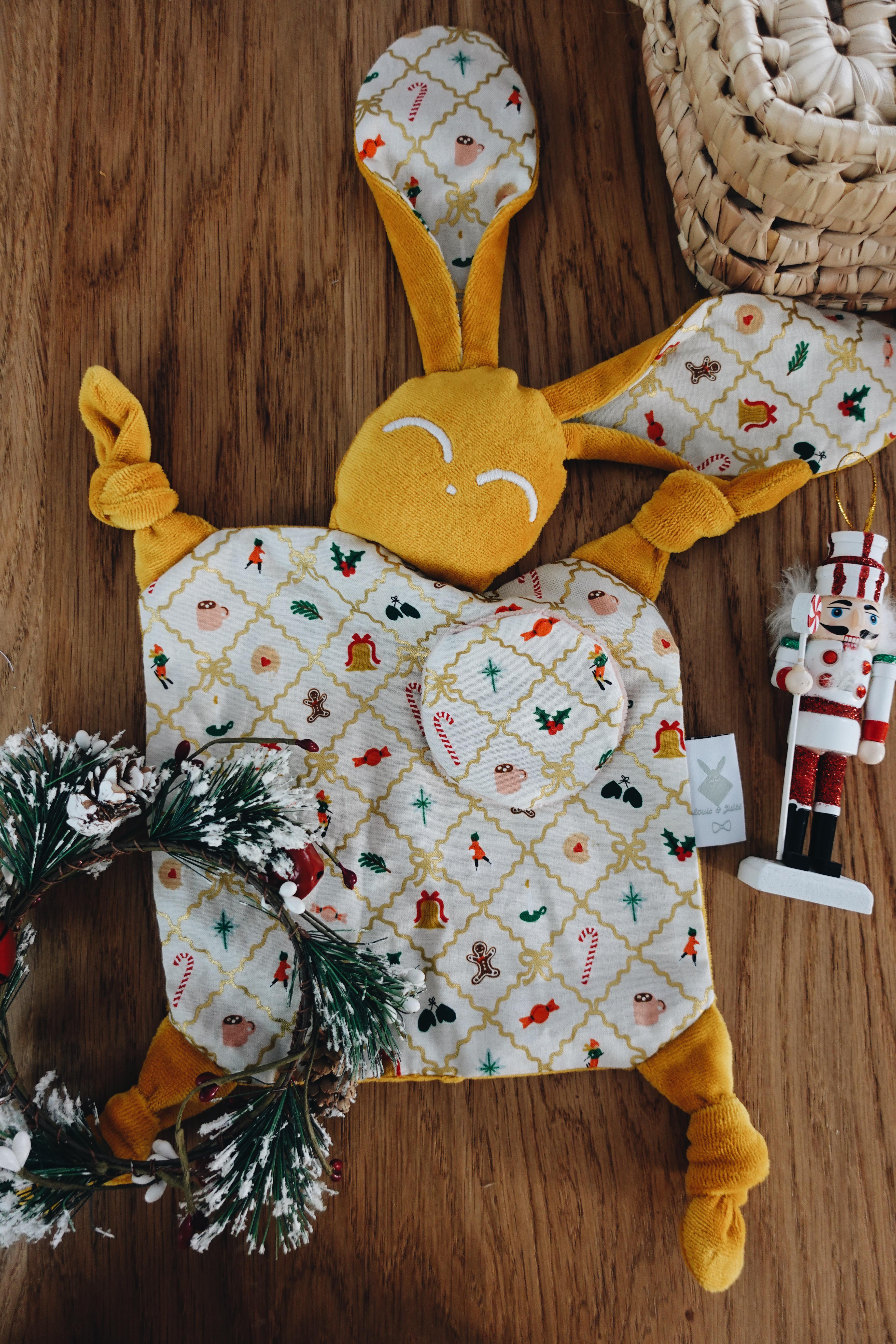 PROTOTYPE - Doudou Velours Chouchou - Holiday Argyle