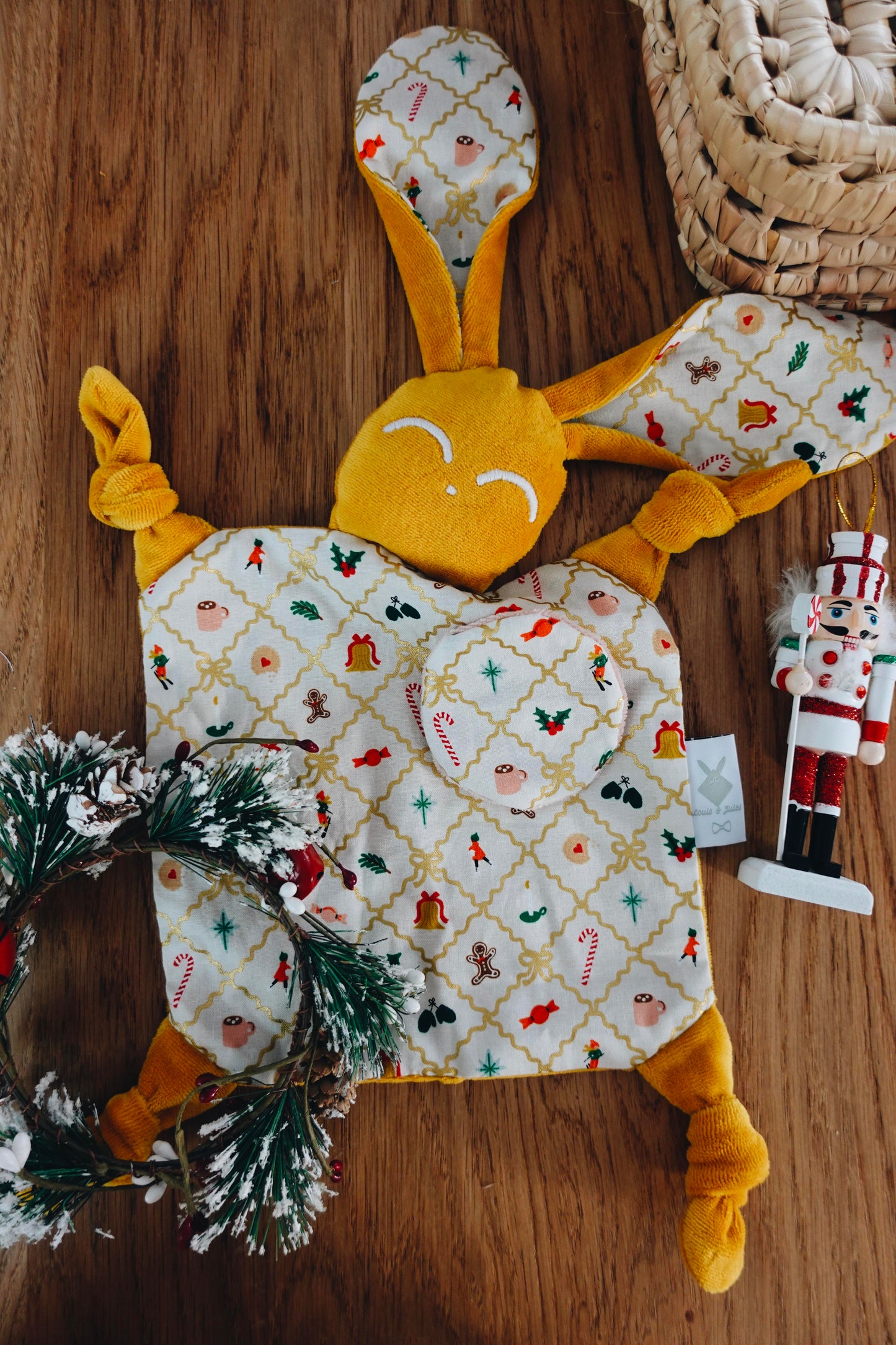 Doudou Velours Chouchou - Holiday Argyle