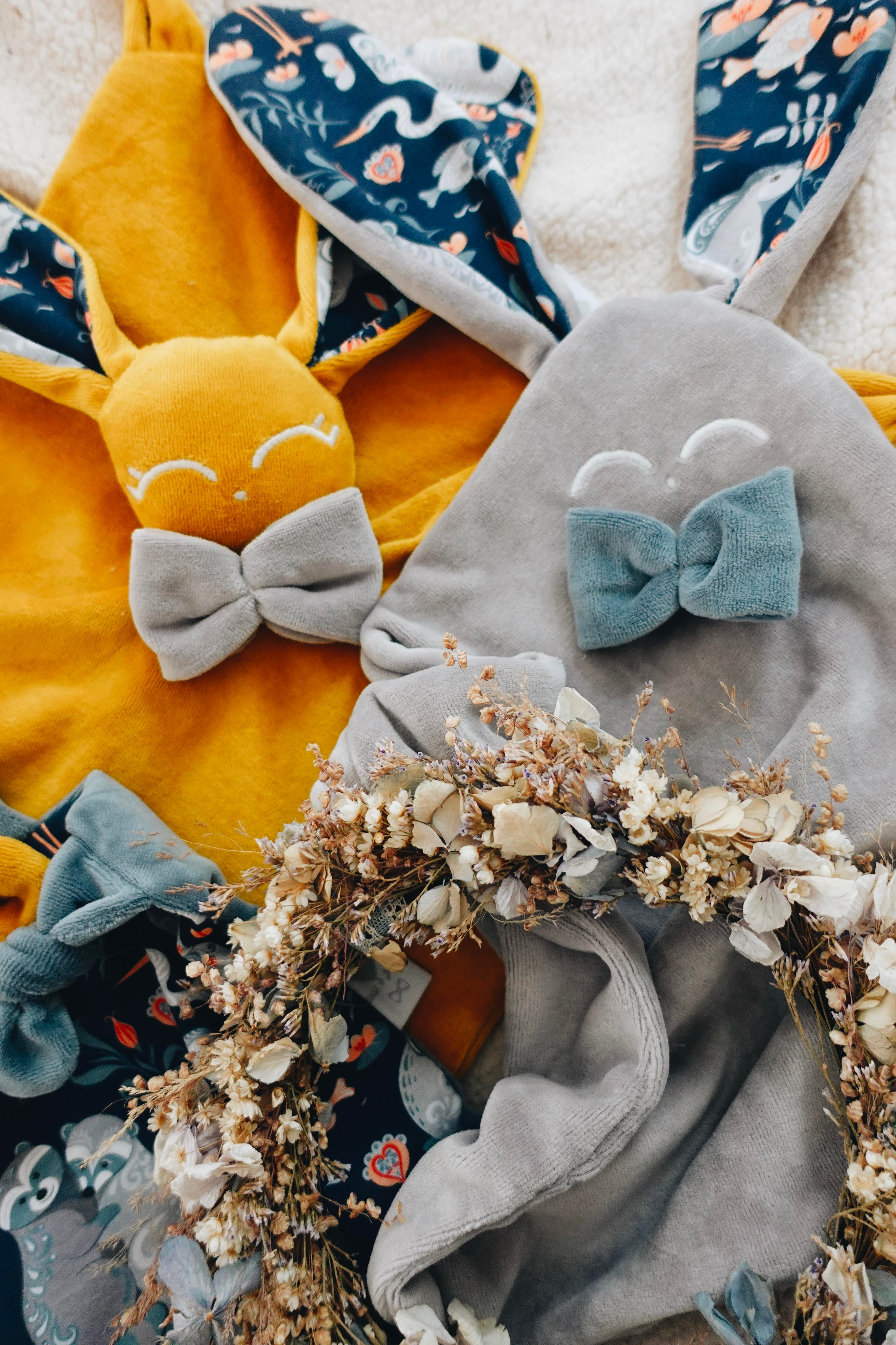 PROTOTYPE - Doudou Velours Câlin Noeuds - Lac Magique