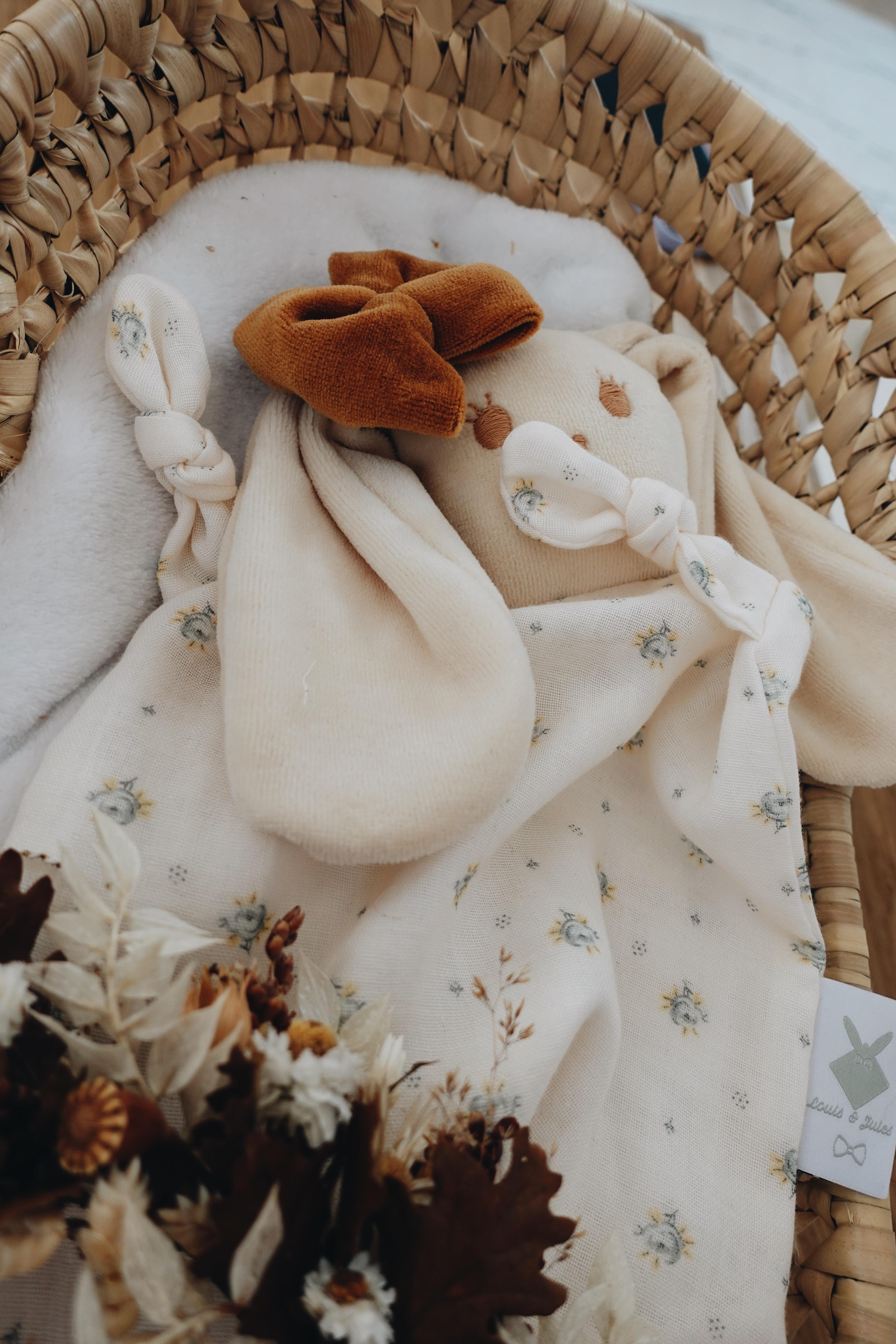 PROTOTYPE - Doudou Mousseline Monceau Bleu