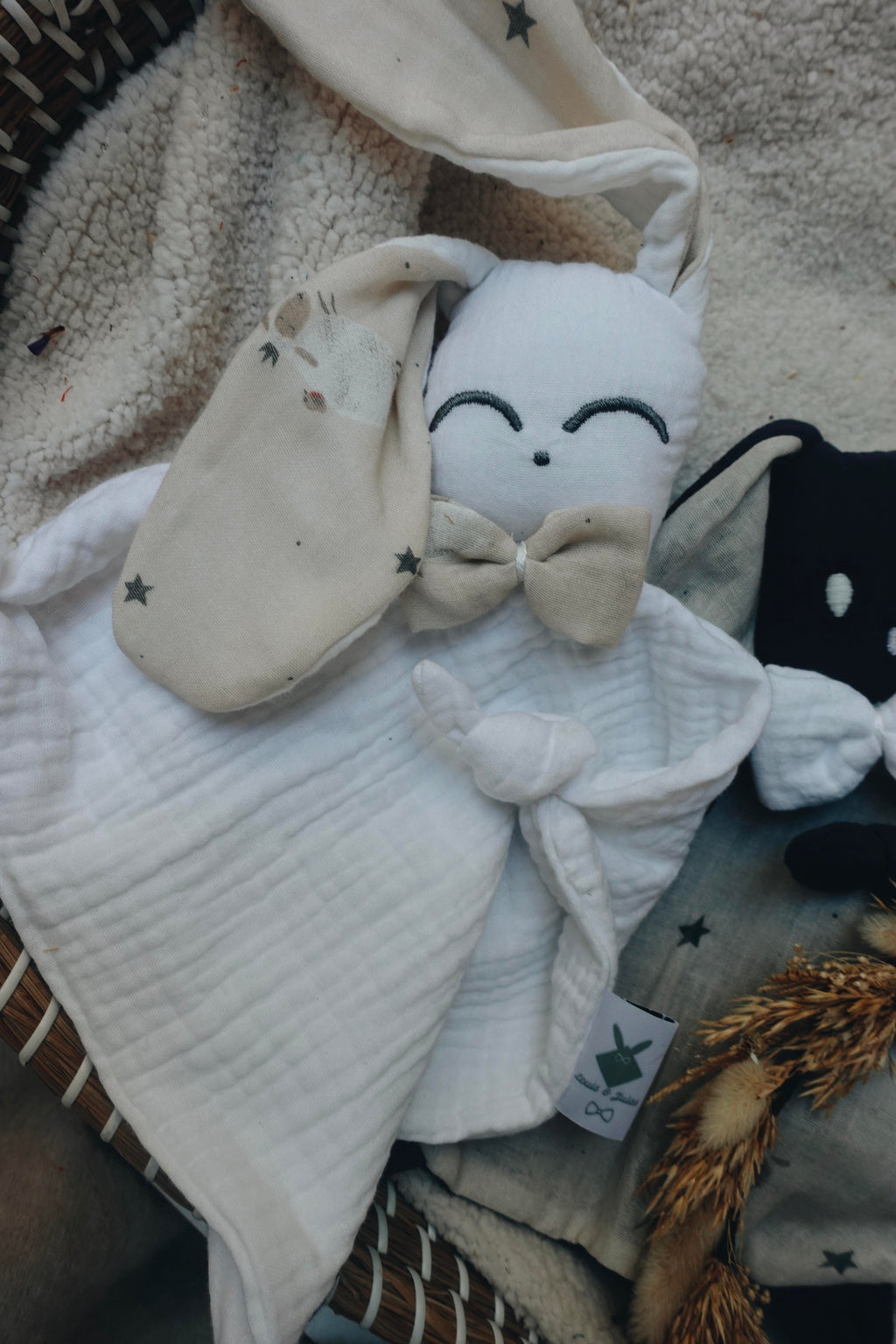 Doudou lange Gaufrette - Moutons