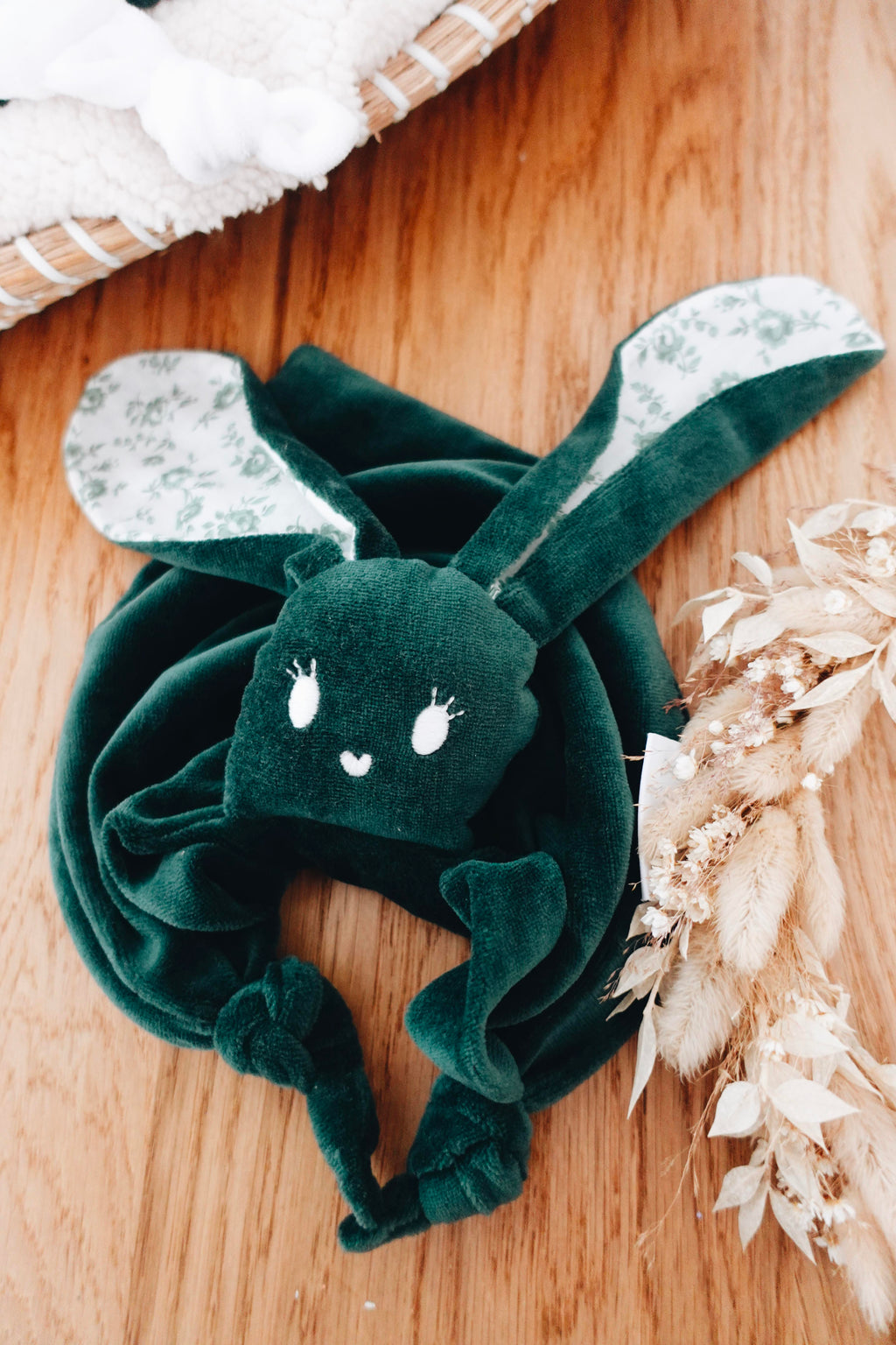 PROTOTYPE - Doudou Velours Gaufrette - Roses d'Antan