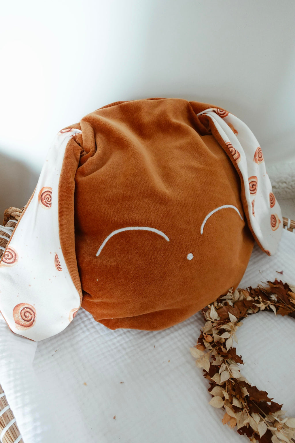 Petit Coussin Velours - Cinammon Rolls