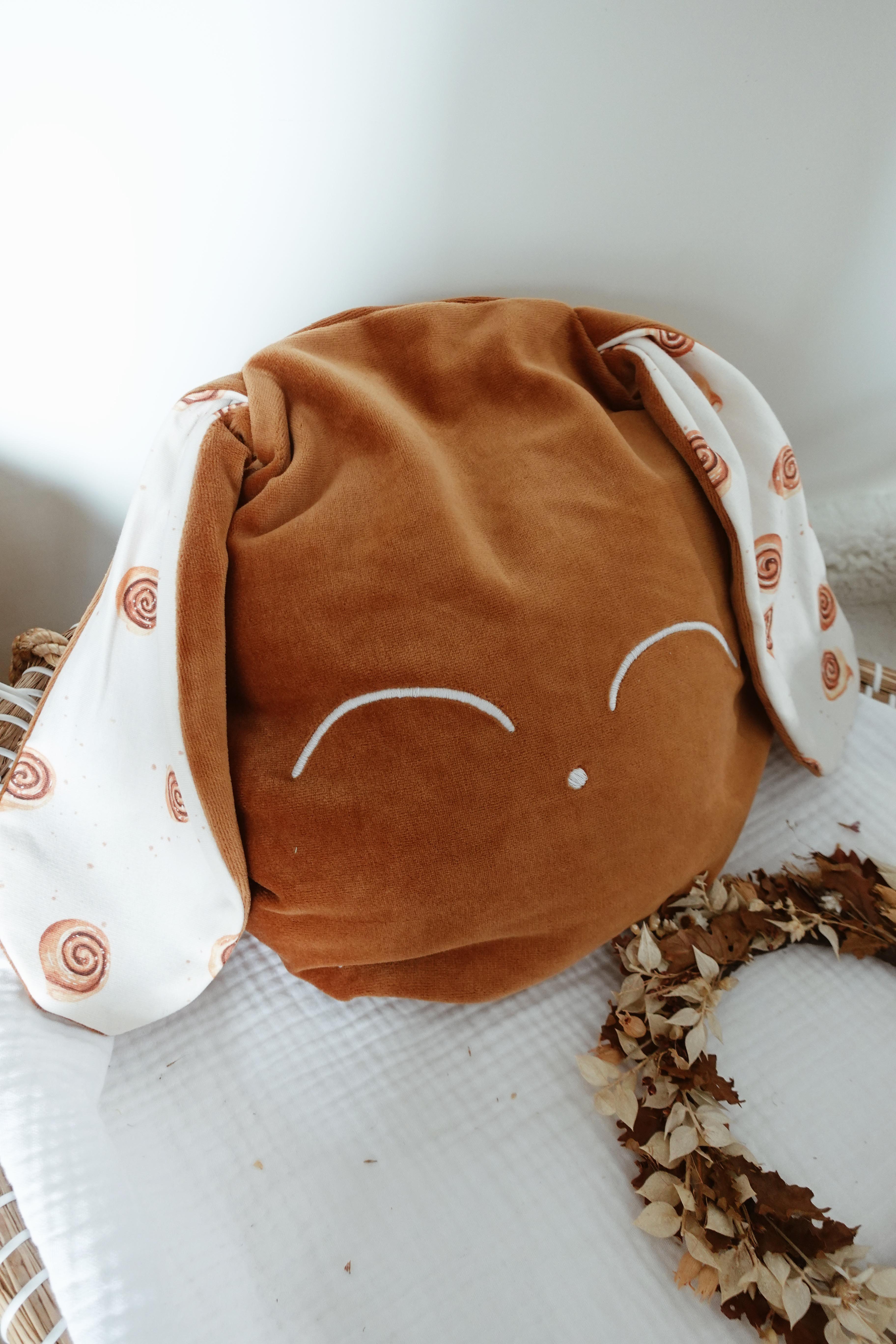 Petit Coussin Velours - Cinammon Rolls