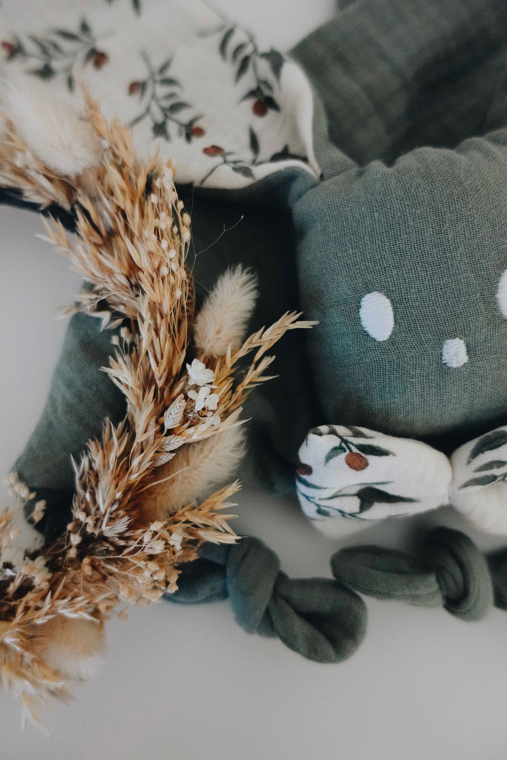 Doudou Lange Câlin Noeuds - Clémentines