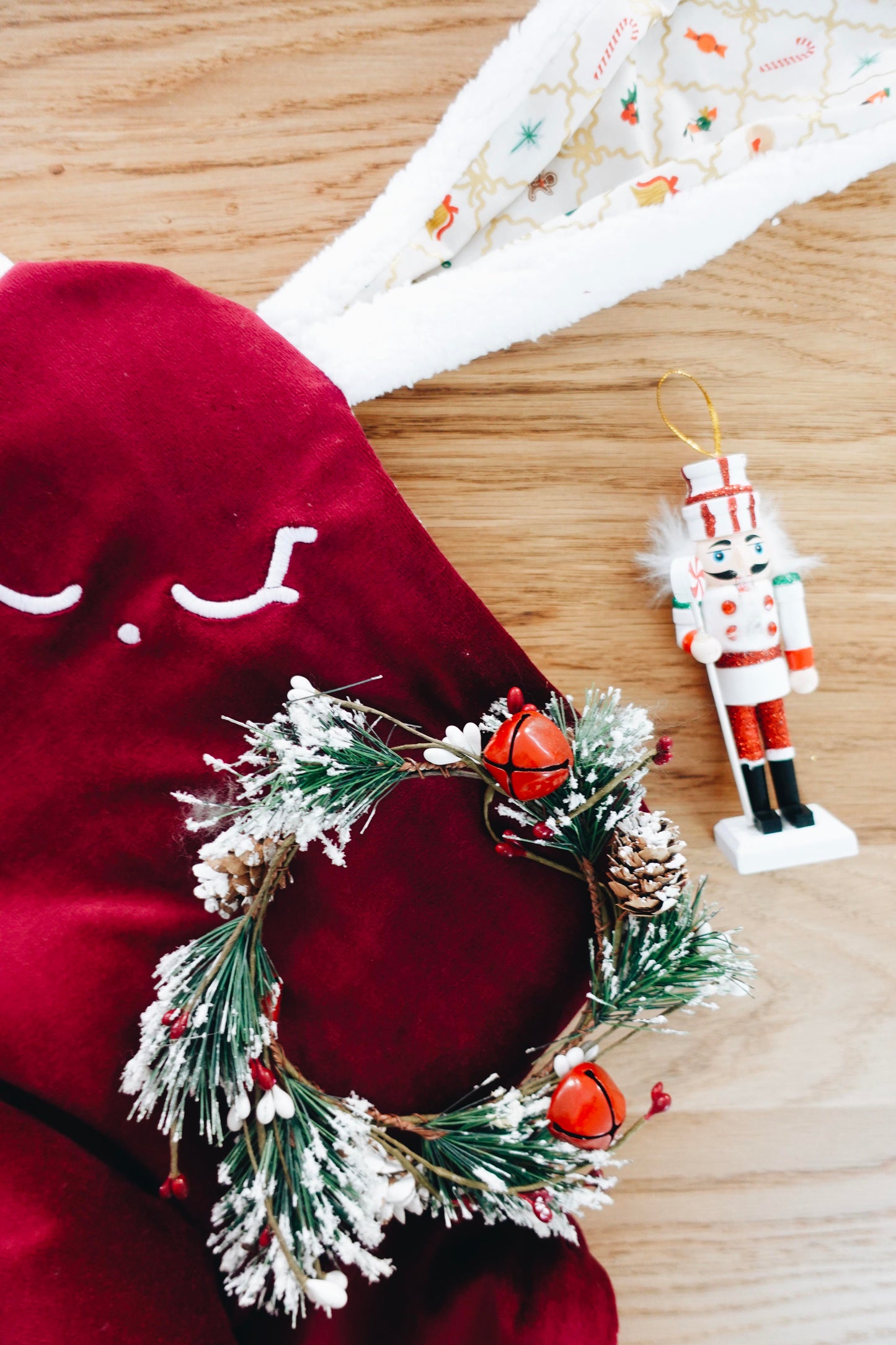 Couverture Velours Noeuds 60x60cm - Holiday Argyle