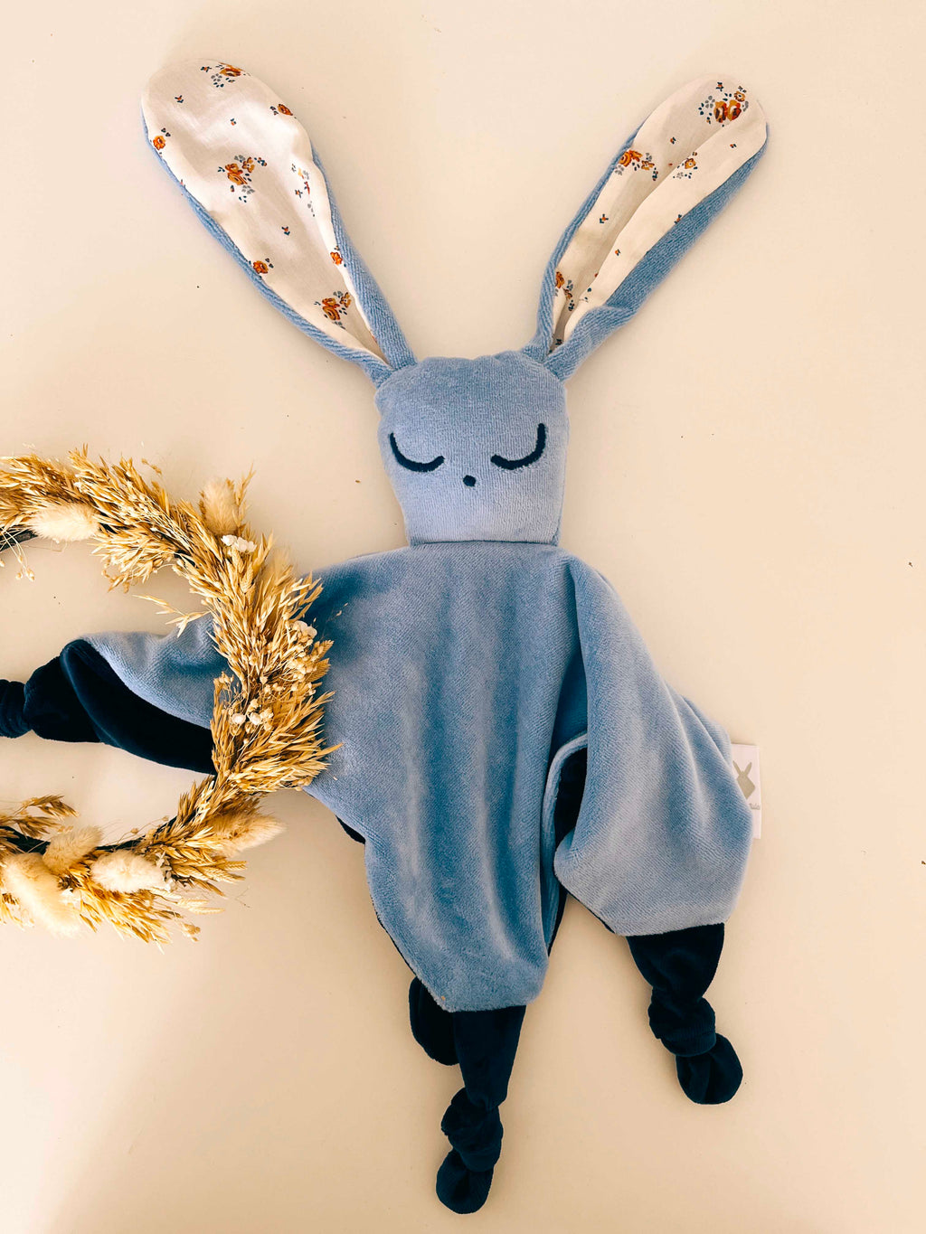 Doudou Velours Câlin Noeuds - Paulinette