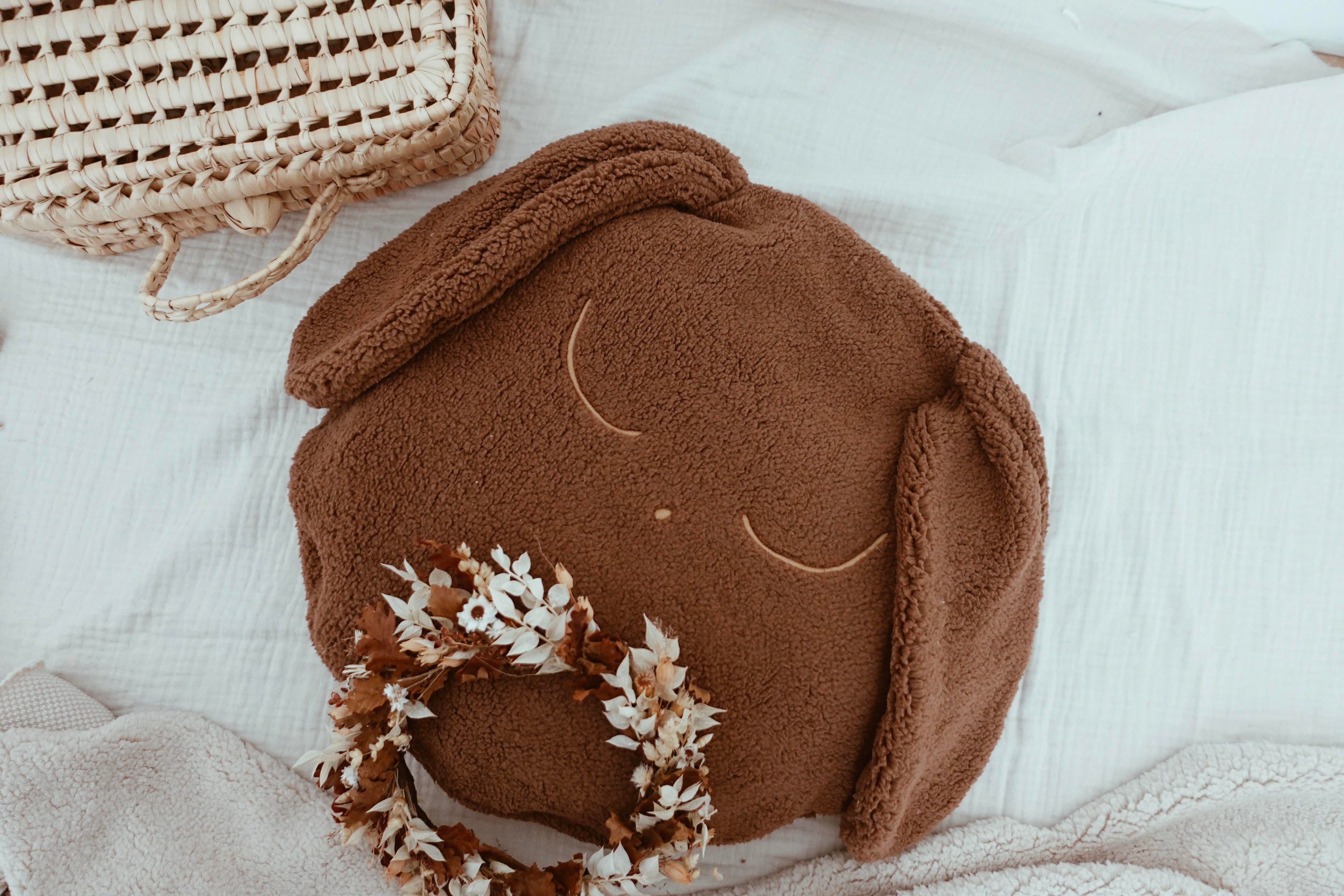 Petit Coussin Moumoute Pure - Épaisse Chocolat