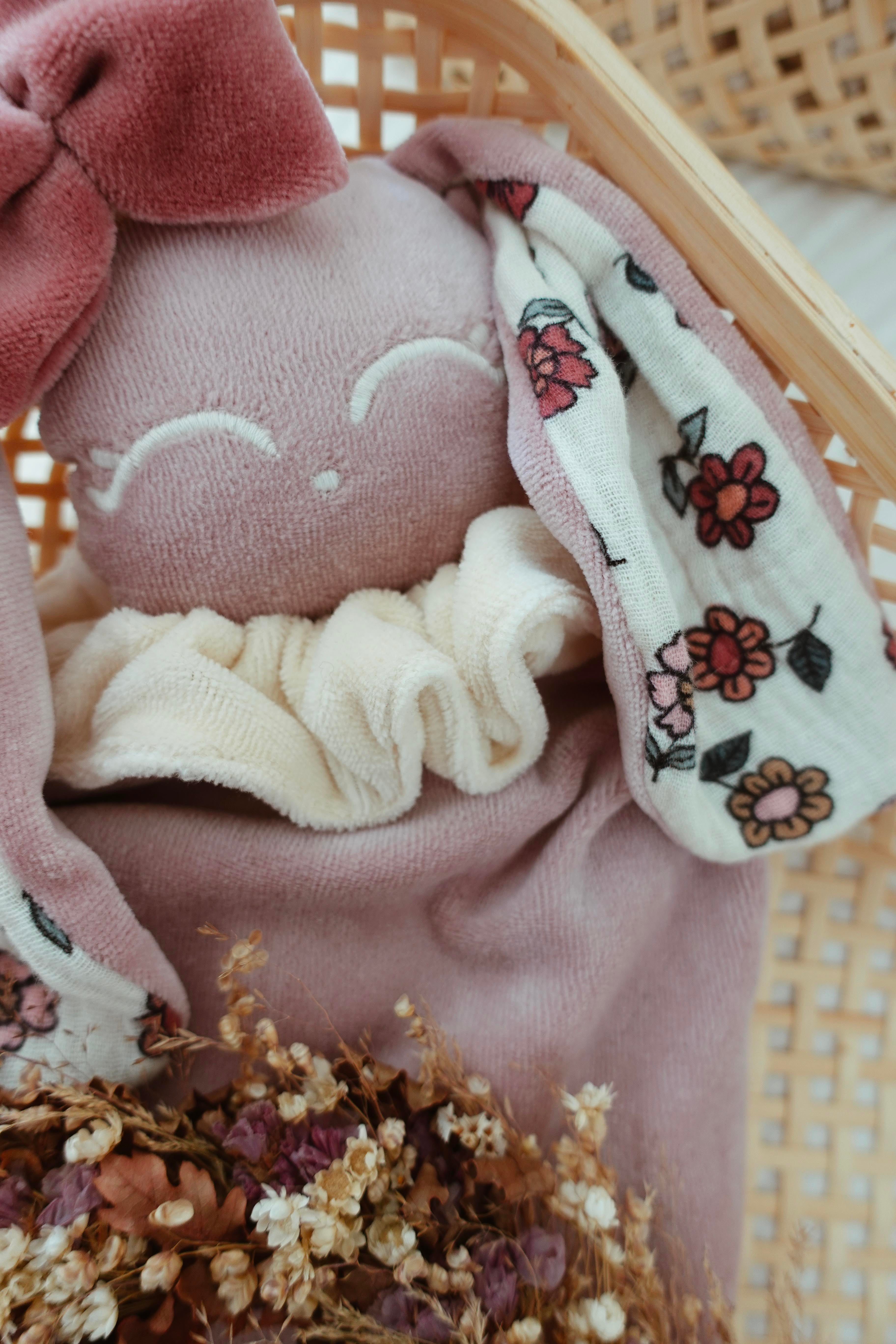 Bouillotte noyaux de cerise Velours - Vintage Floral