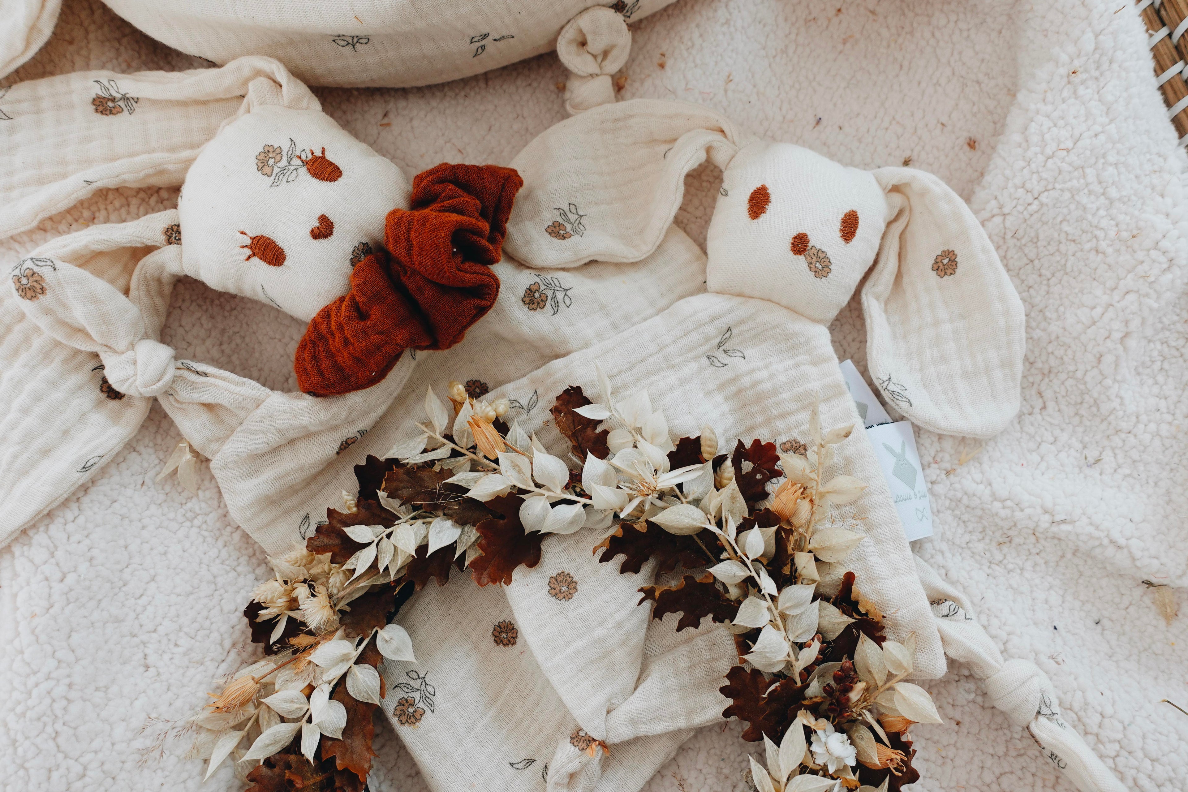 PROTOTYPE - Bébé Doudou Lange - Tiny Flowers