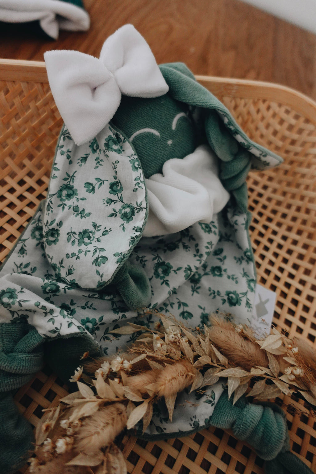 PROTOTYPE - Doudou Velours Chouchou - Roses d'Antan