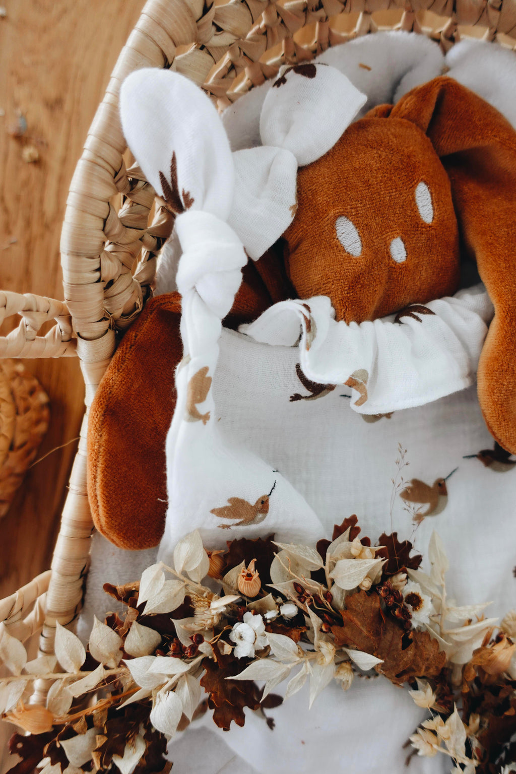 PROTOTYPE - Doudou Mousseline Oiseaux