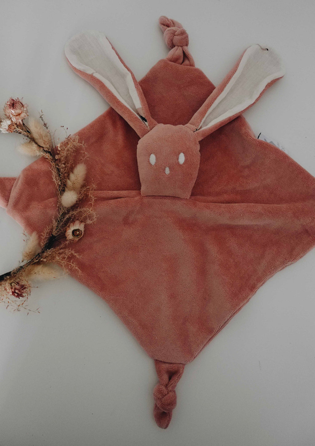 Doudou Velours Câlin Noeuds - Flamands Rose