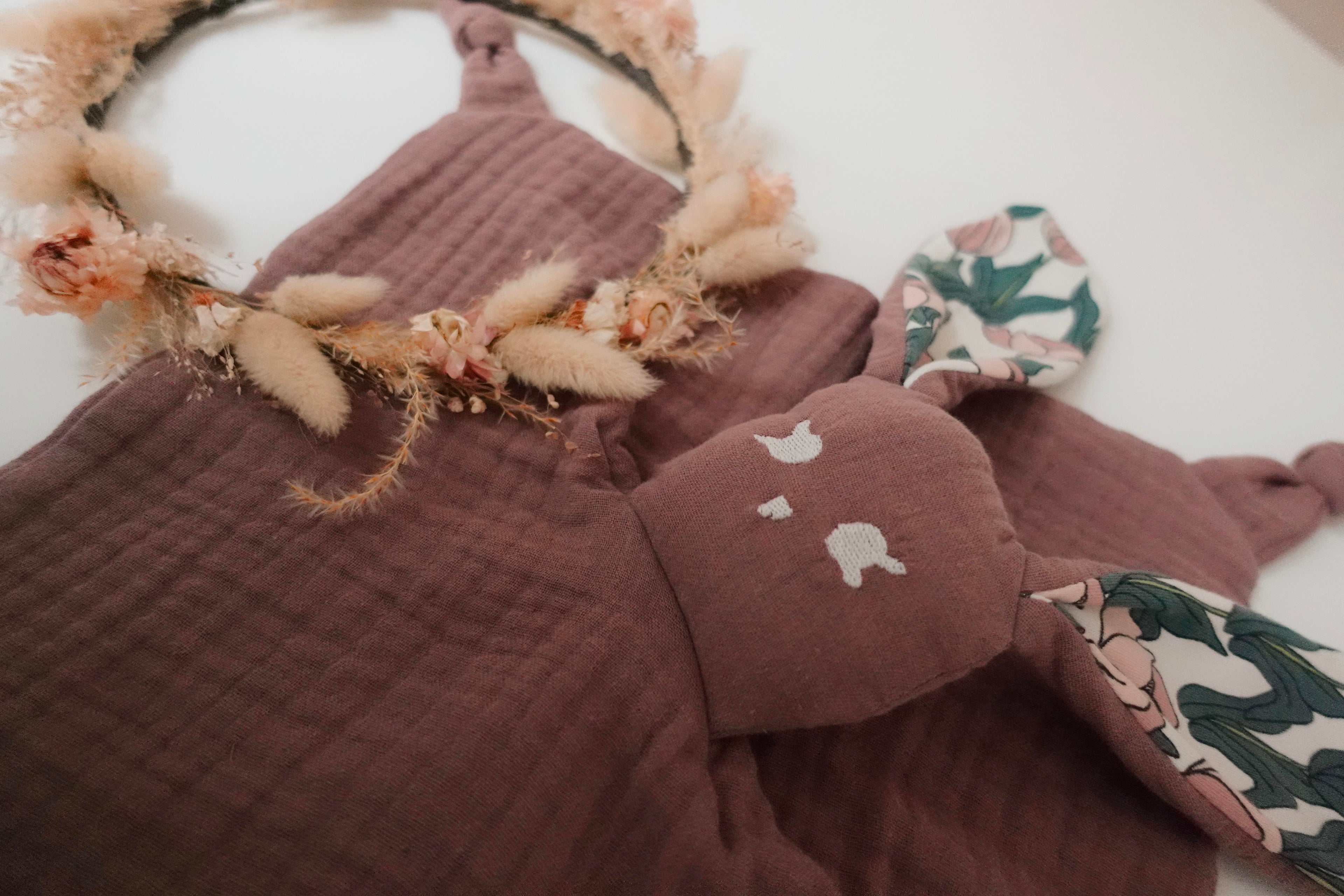 Doudou Lange Câlin Noeuds - Tulipes
