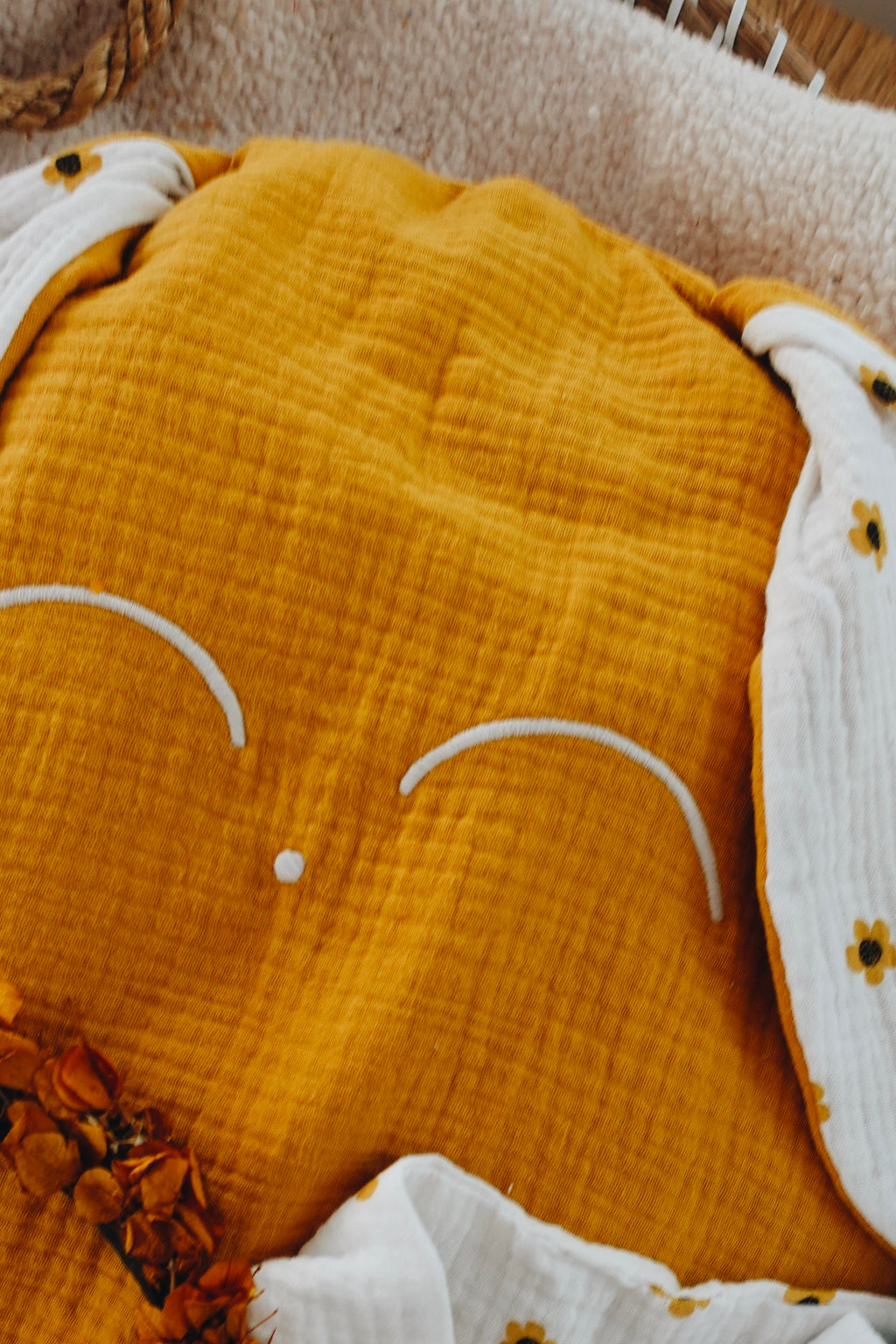 Petit Coussin Lange - Yellow Daisies