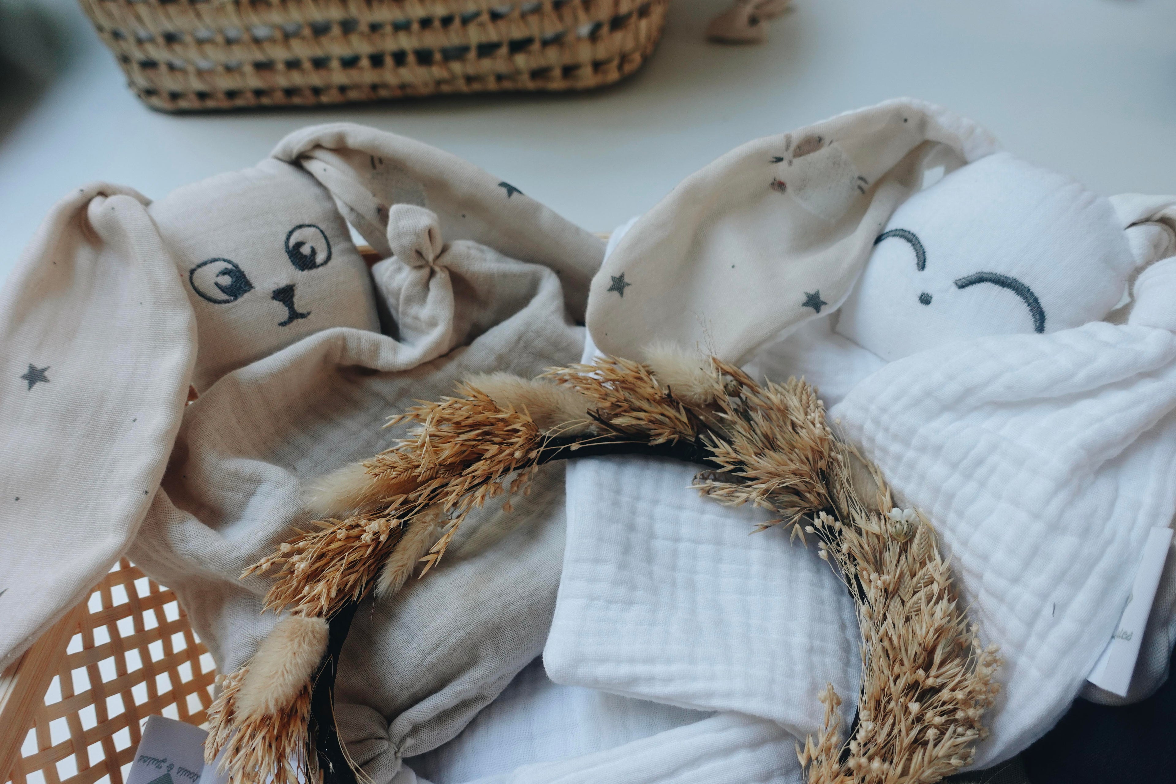Doudou lange Gaufrette - Moutons