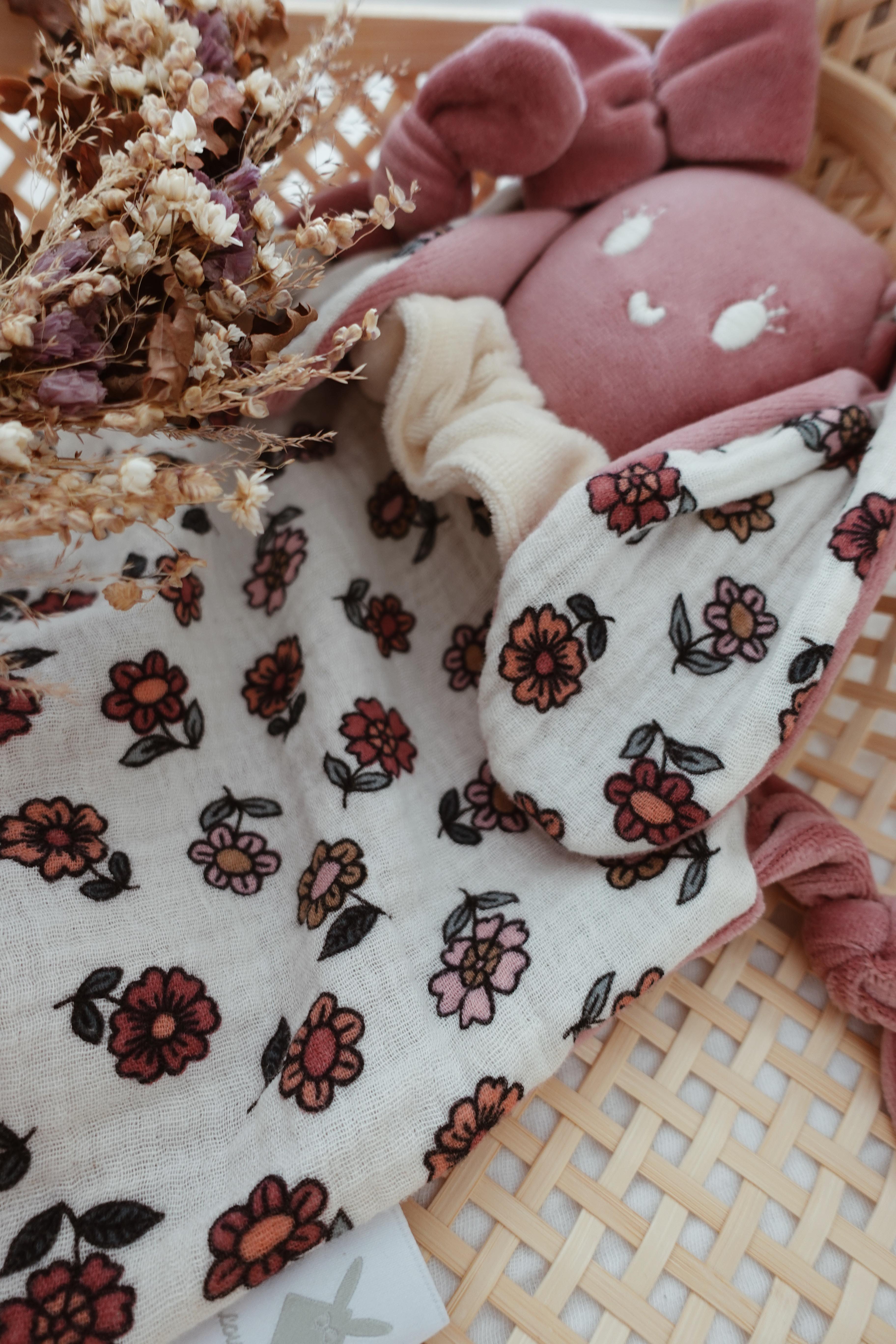 Doudou Velours Chouchou - Vintage Floral