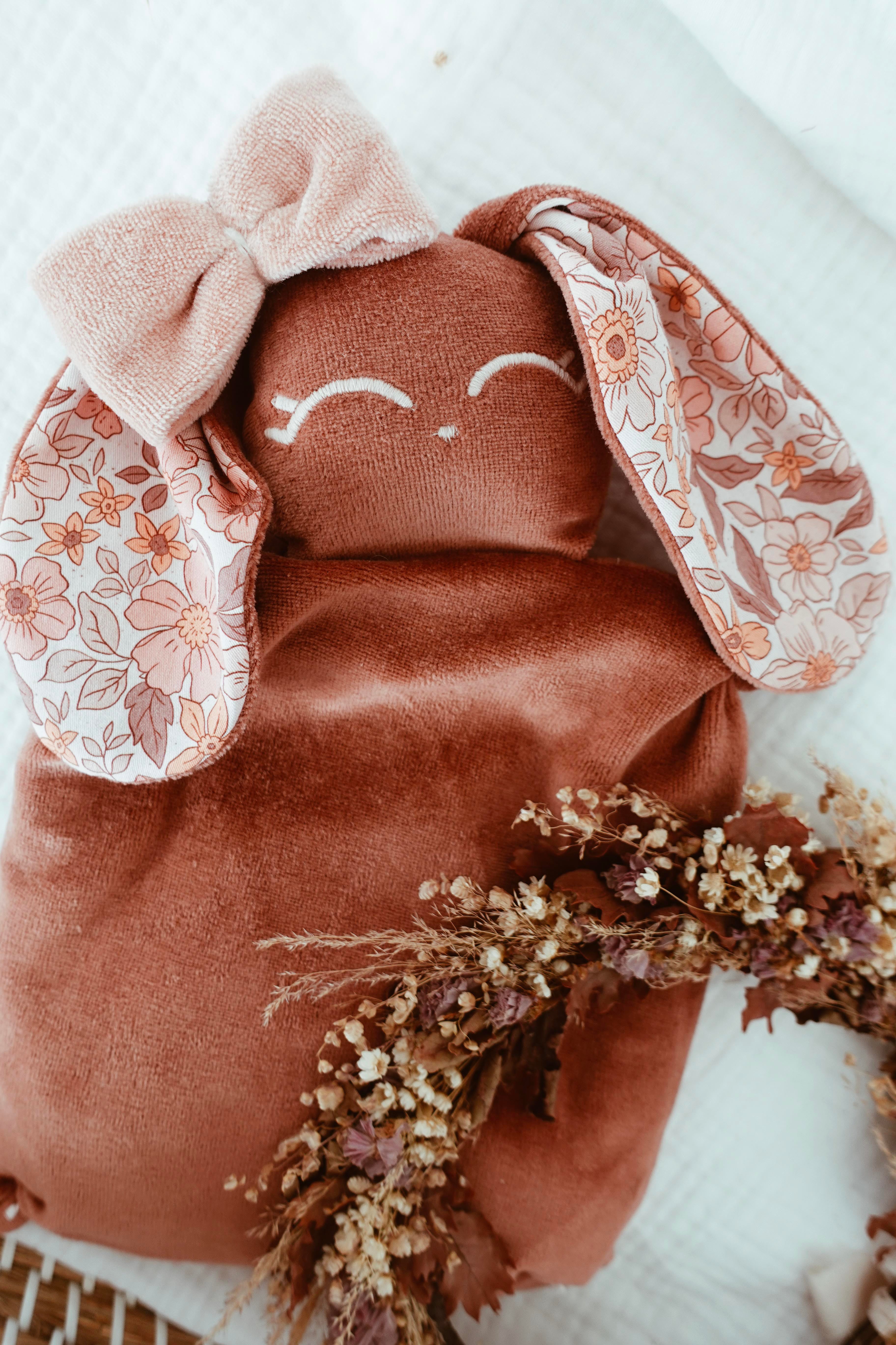 Bouillotte noyaux de cerise Velours - Joy