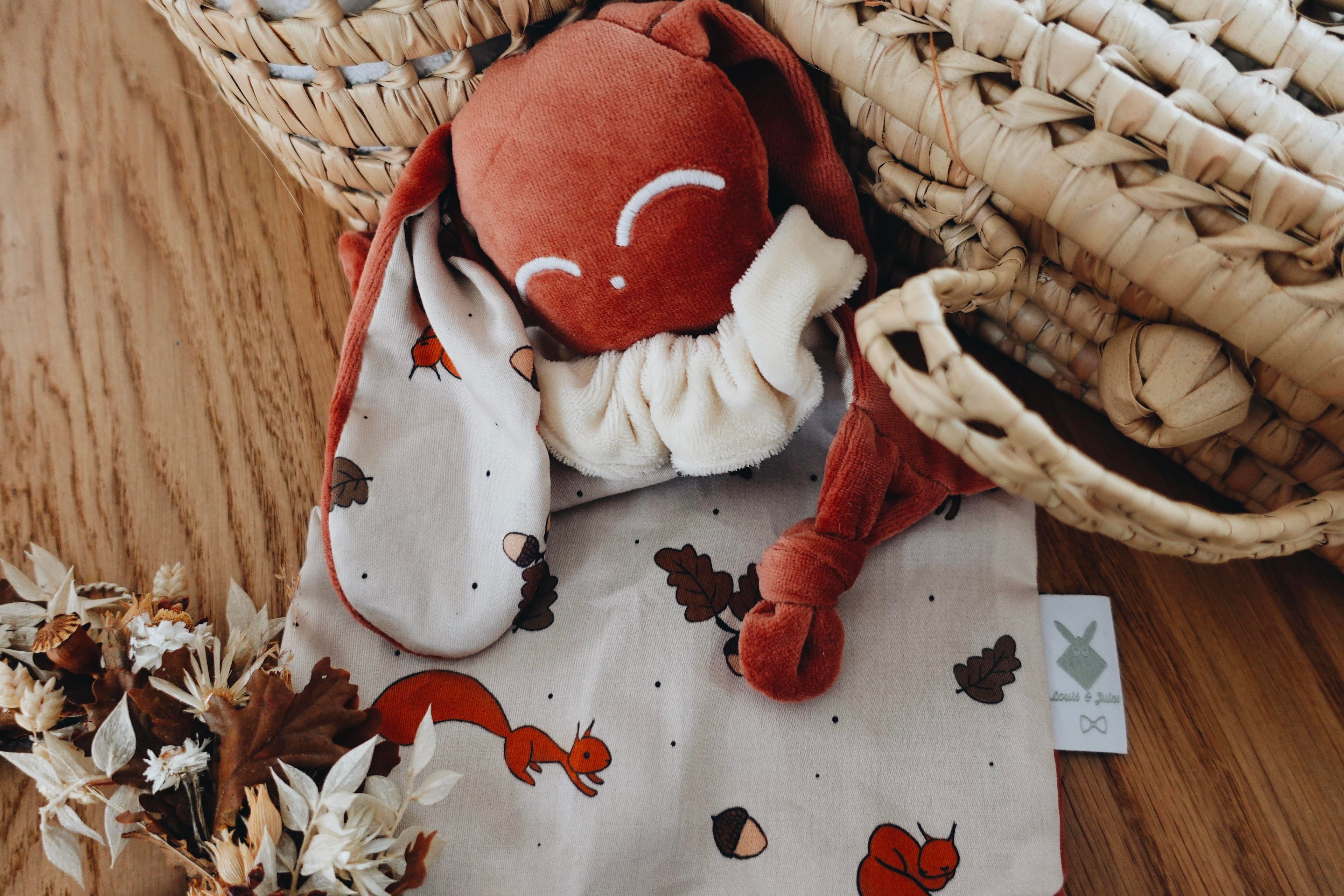 PROTOTYPE - Doudou Velours Chouchou - Ecureuil