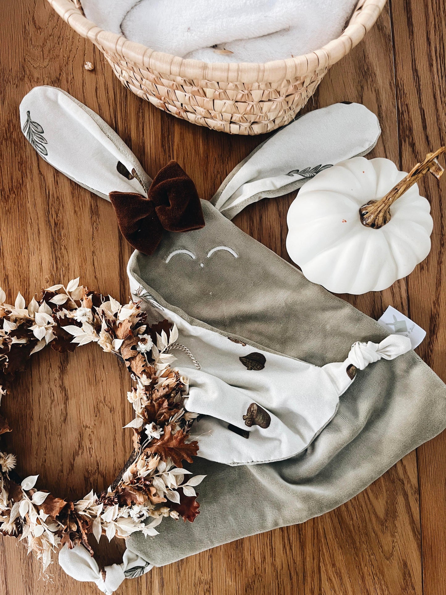 Doudou Velours Classique Noeuds - Acorns and Leaves