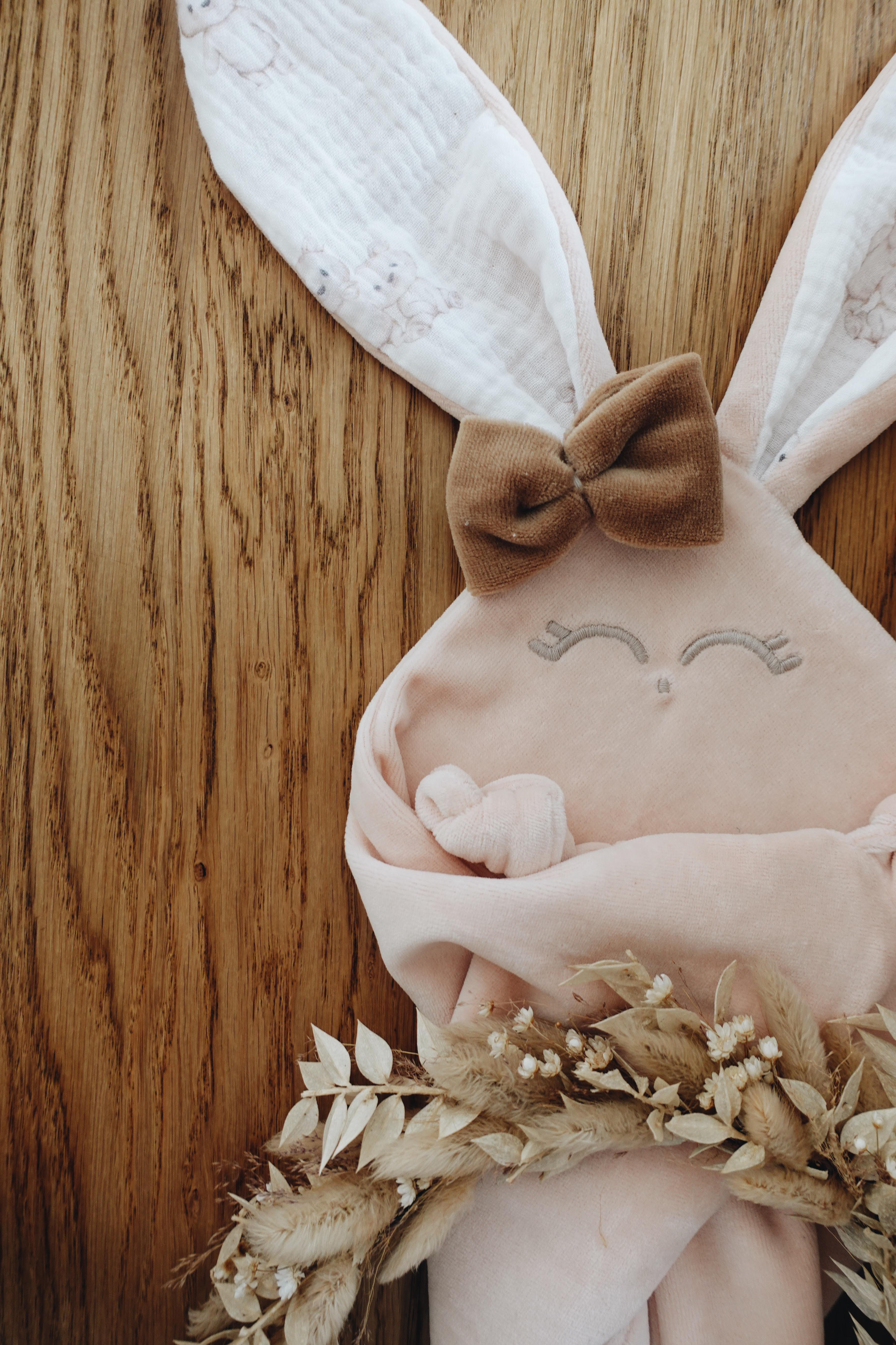 PROTOTYPE - Doudou Velours Classique Noeuds - Little Bears