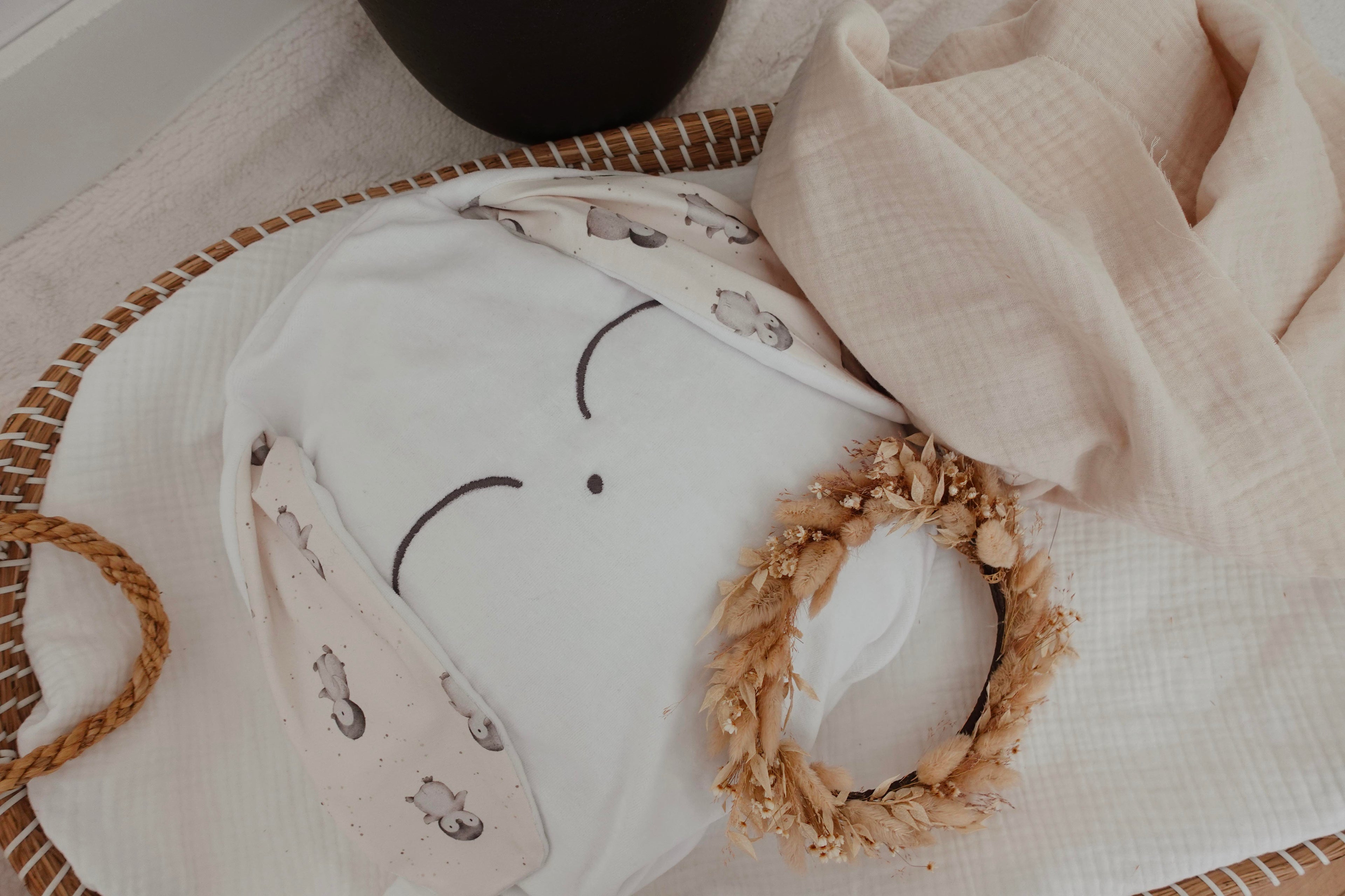 Petit Coussin Velours - Pinguins