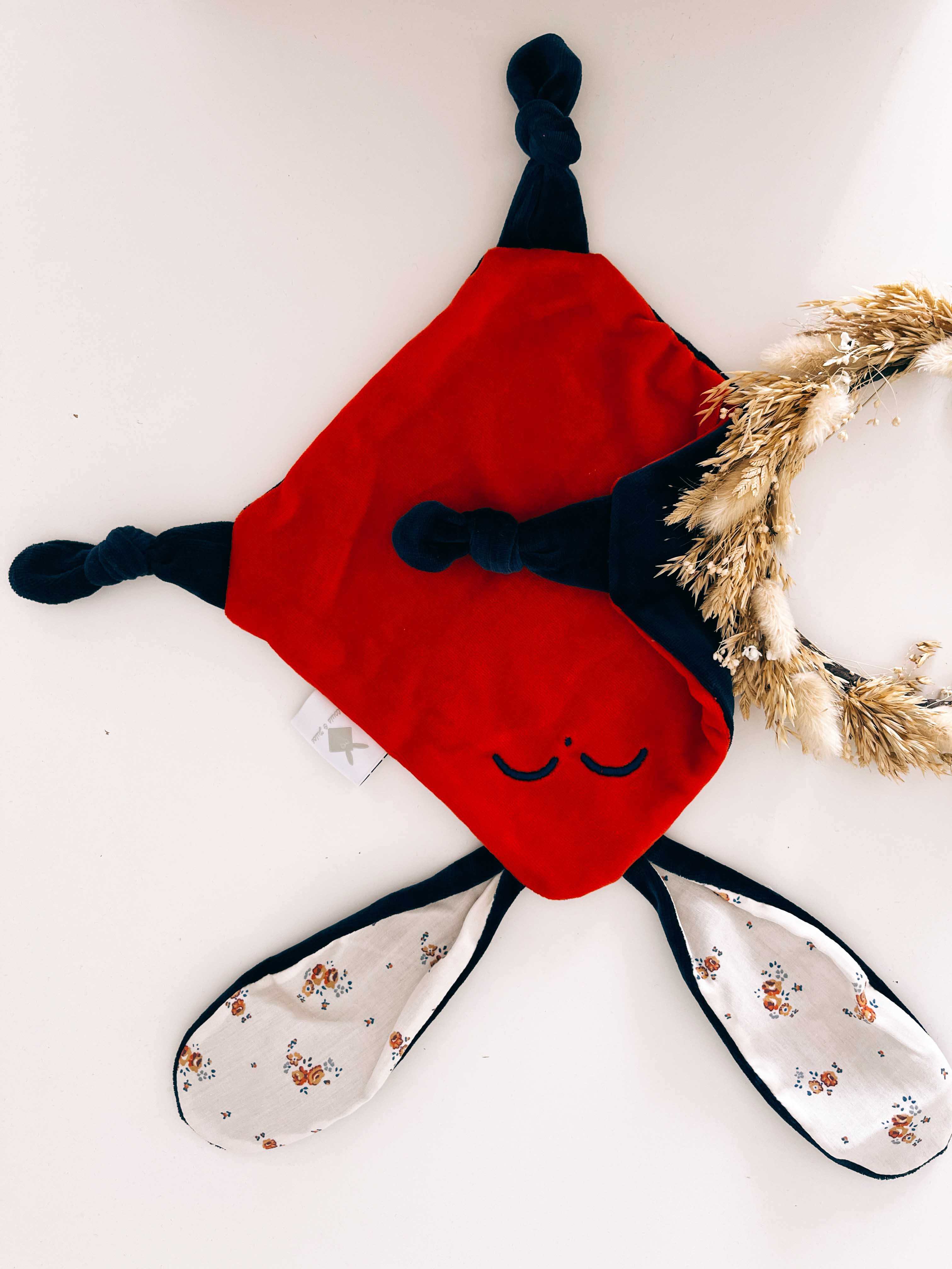 Doudou Velours Mini Noeuds - Paulinette