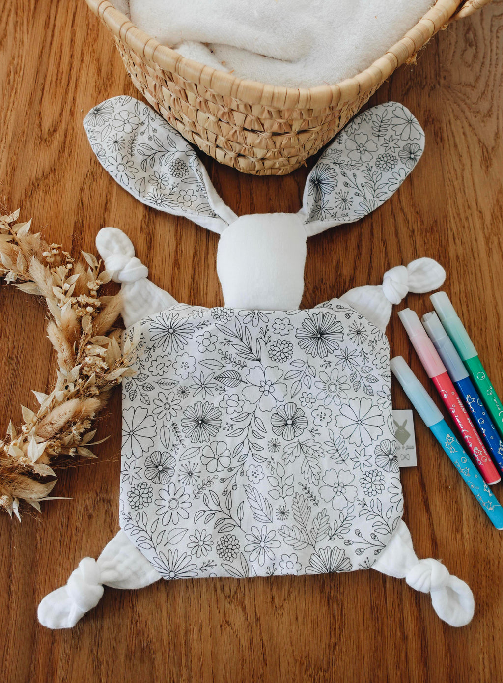 PROTOTYPE - Doudou Lange Chouchou - Coloriages Fleurs