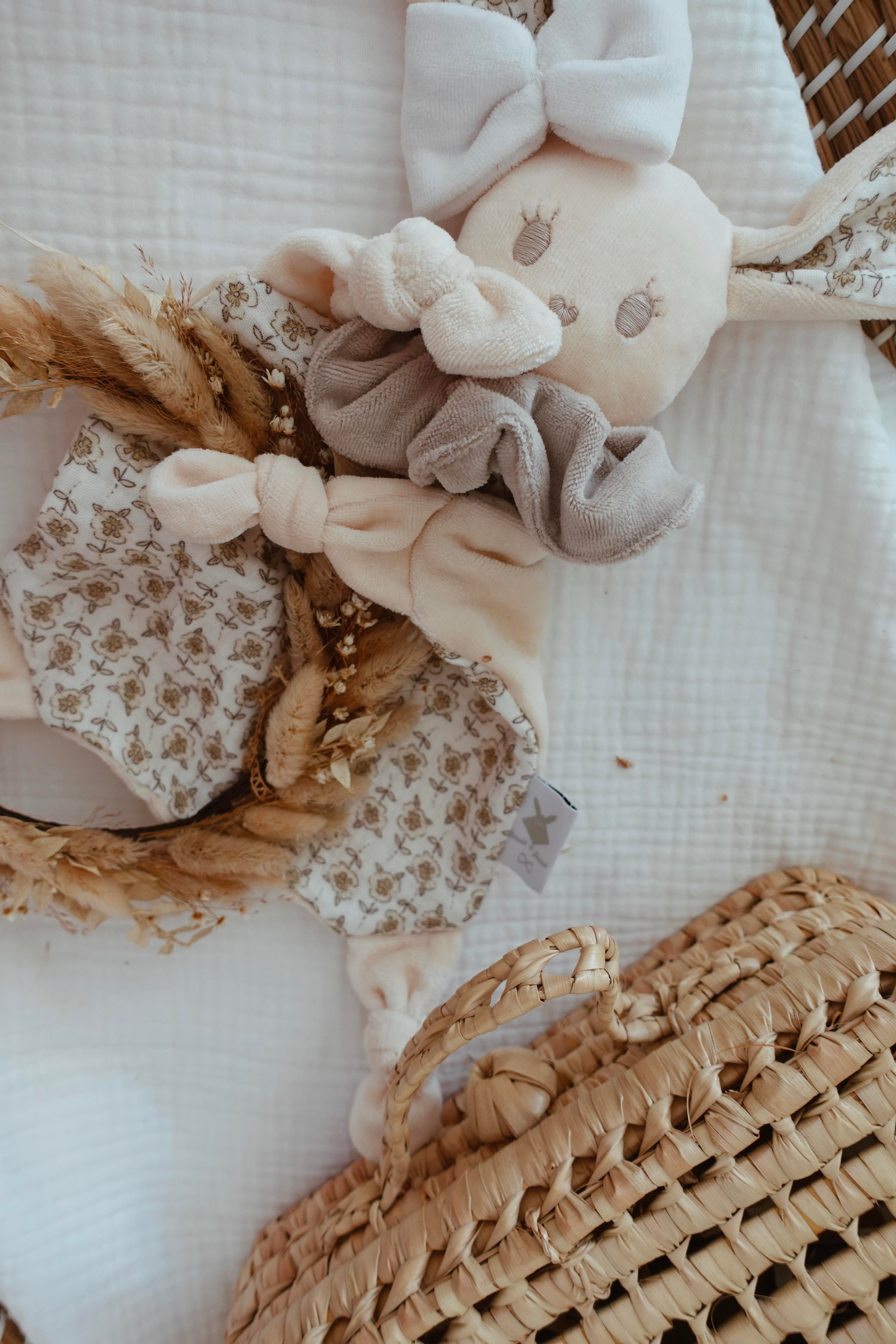 Doudou Velours Chouchou - Retro Floral