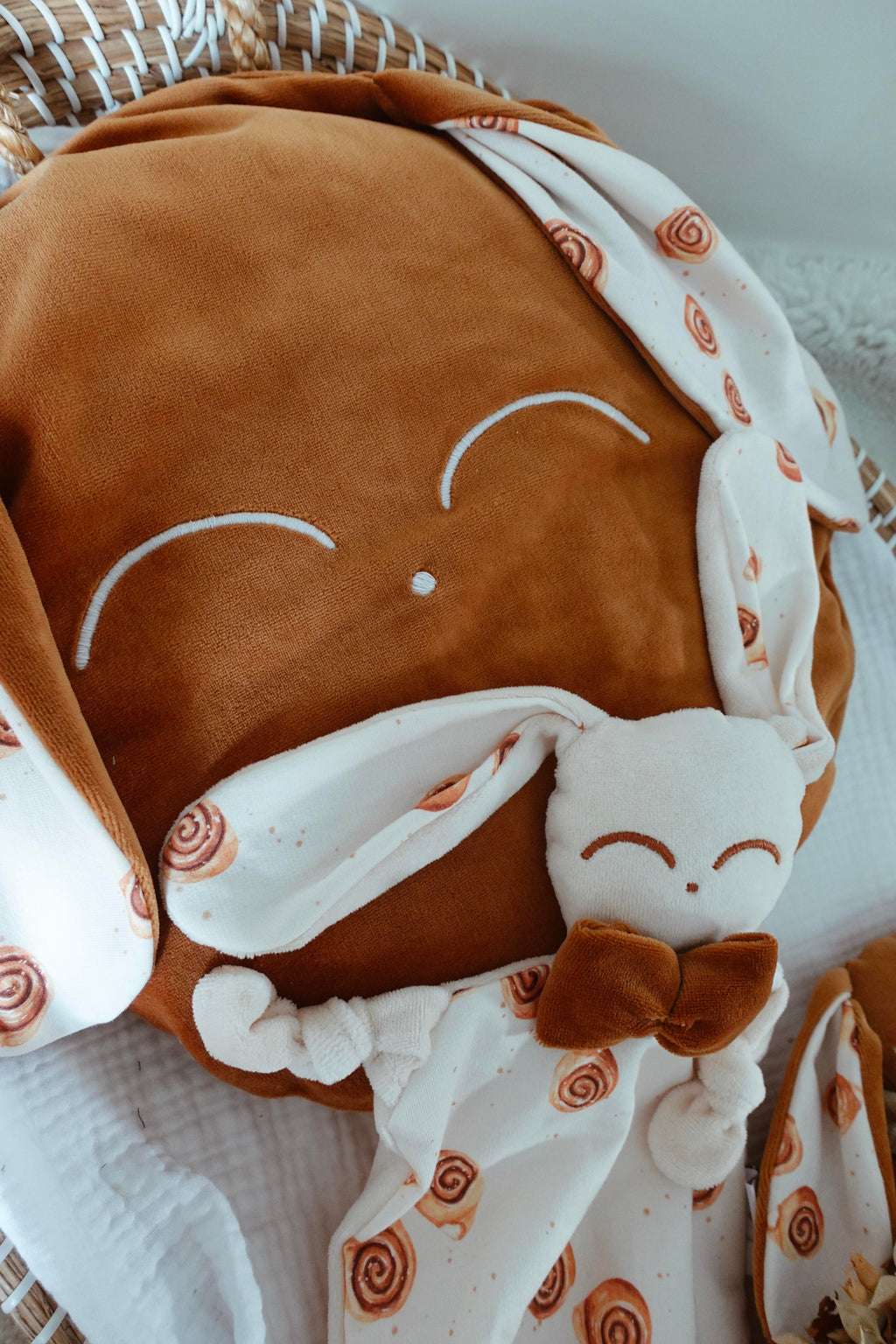 Petit Coussin Velours - Cinammon Rolls