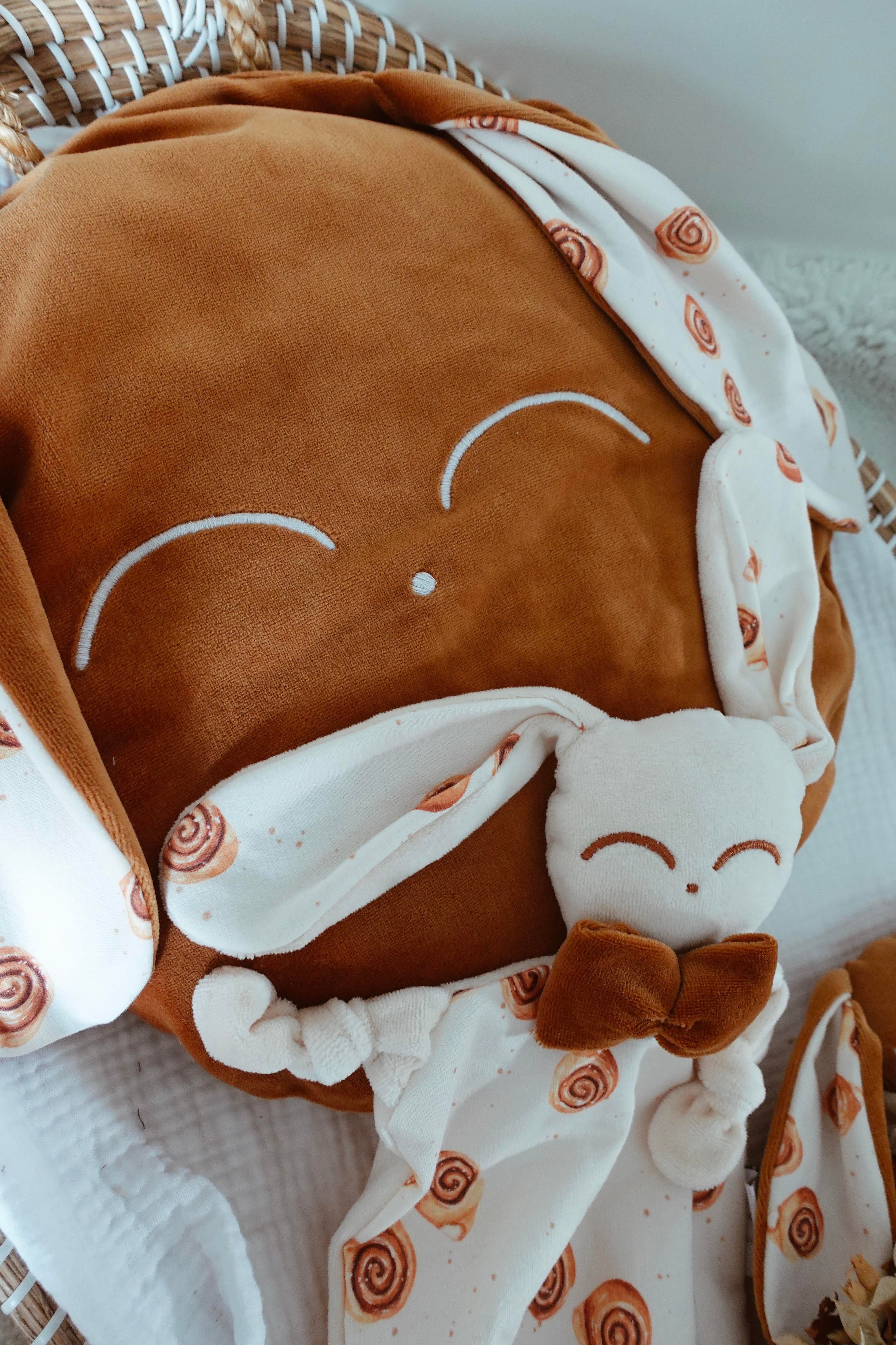 Petit Coussin Velours - Cinammon Rolls