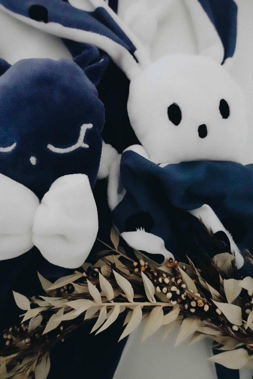 Doudou Velours Câlin Noeuds - Pandas