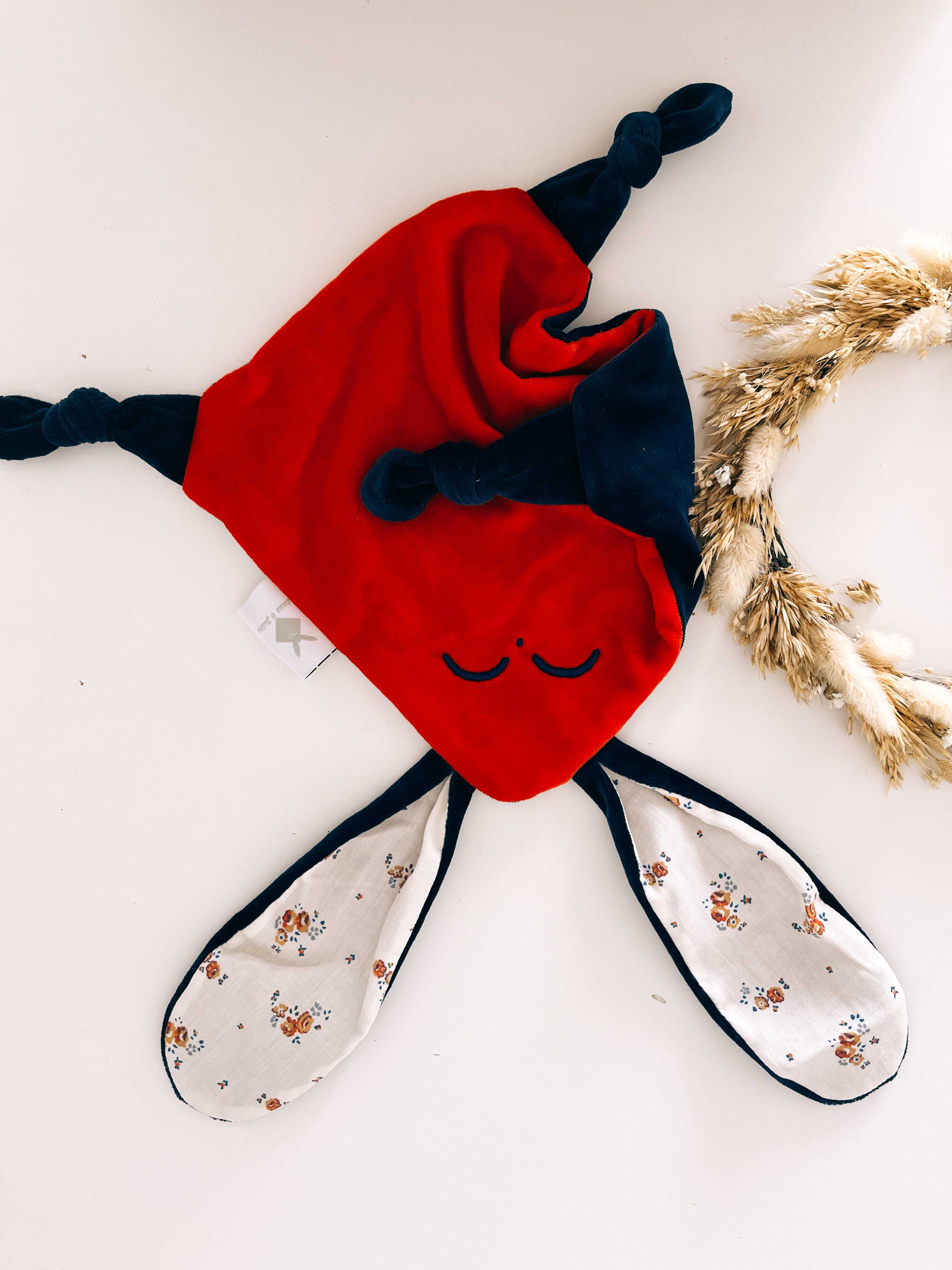 Doudou Velours Mini Noeuds - Paulinette