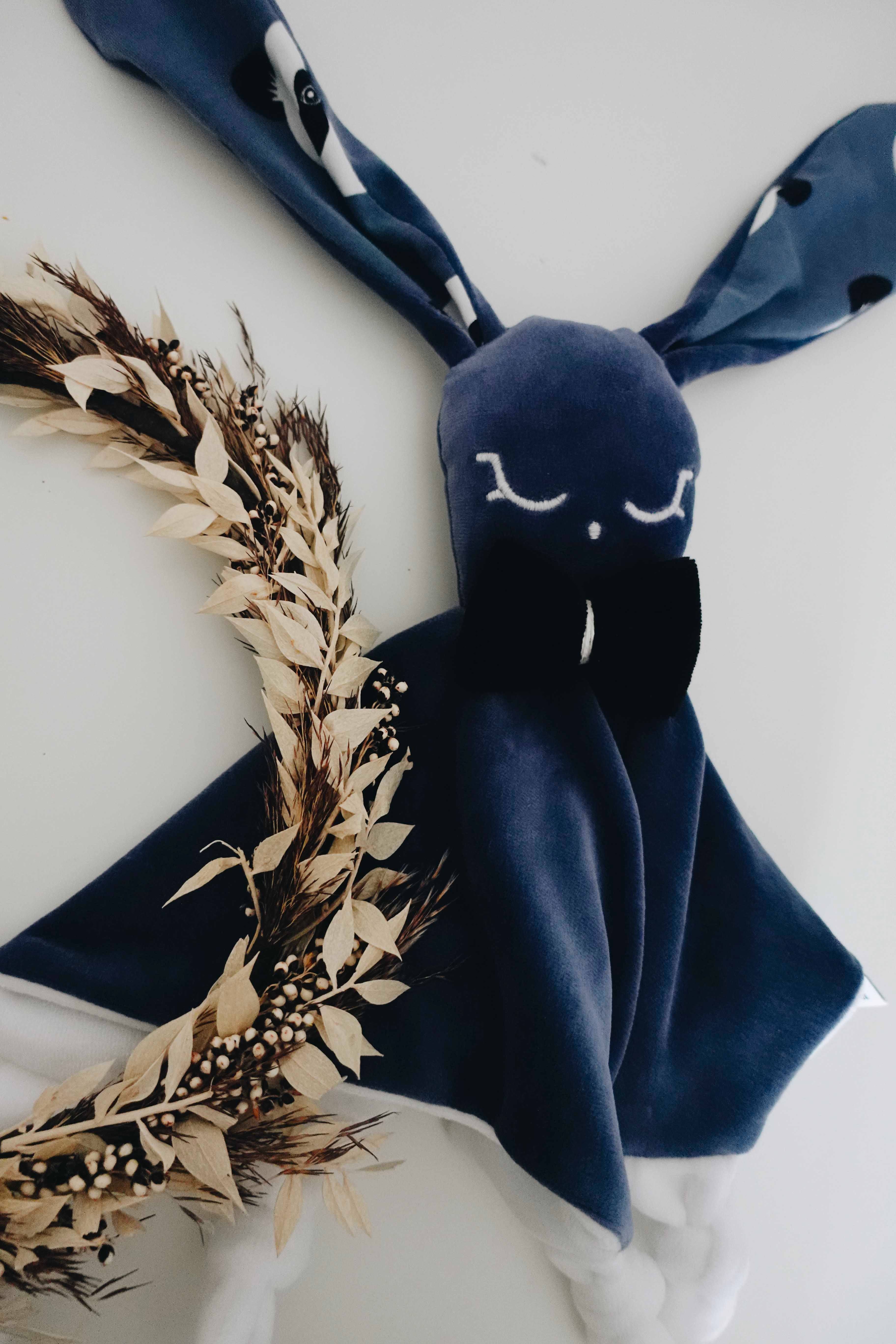 Doudou Velours Câlin Noeuds - Pandas