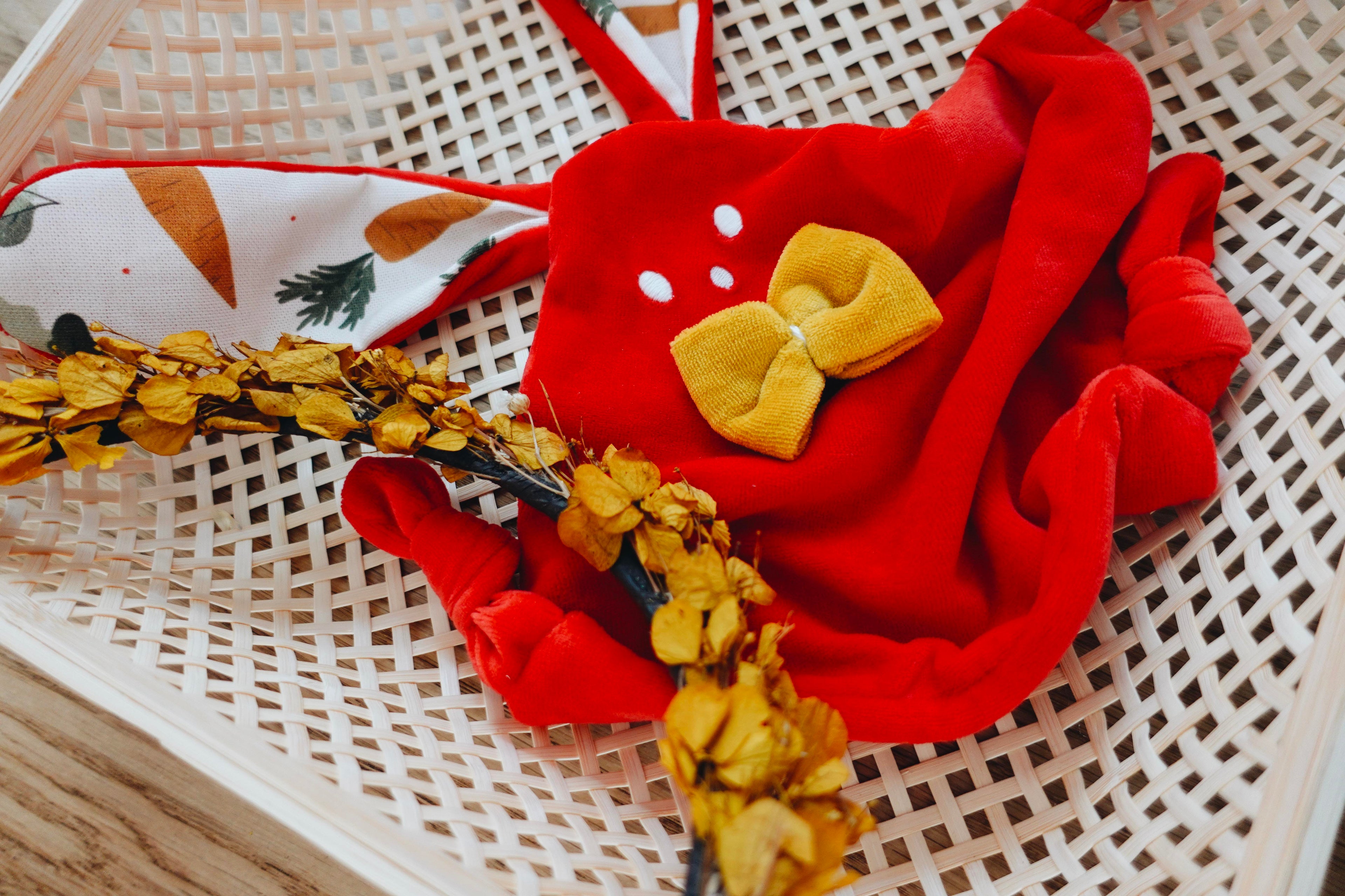 Doudou Velours Mini Noeuds - Potager