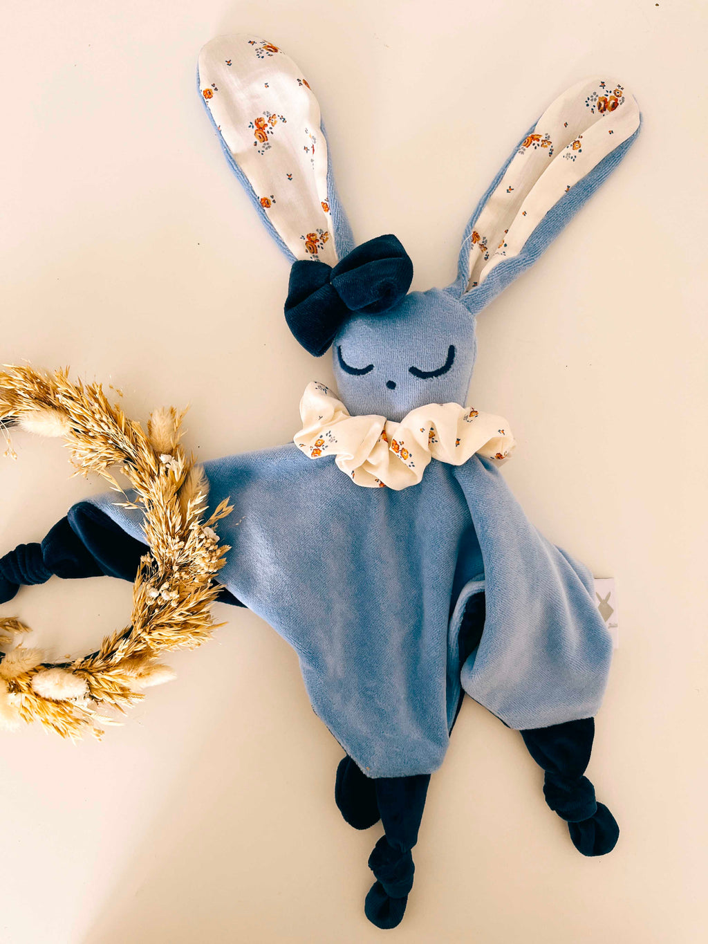 Doudou Velours Câlin Noeuds - Paulinette