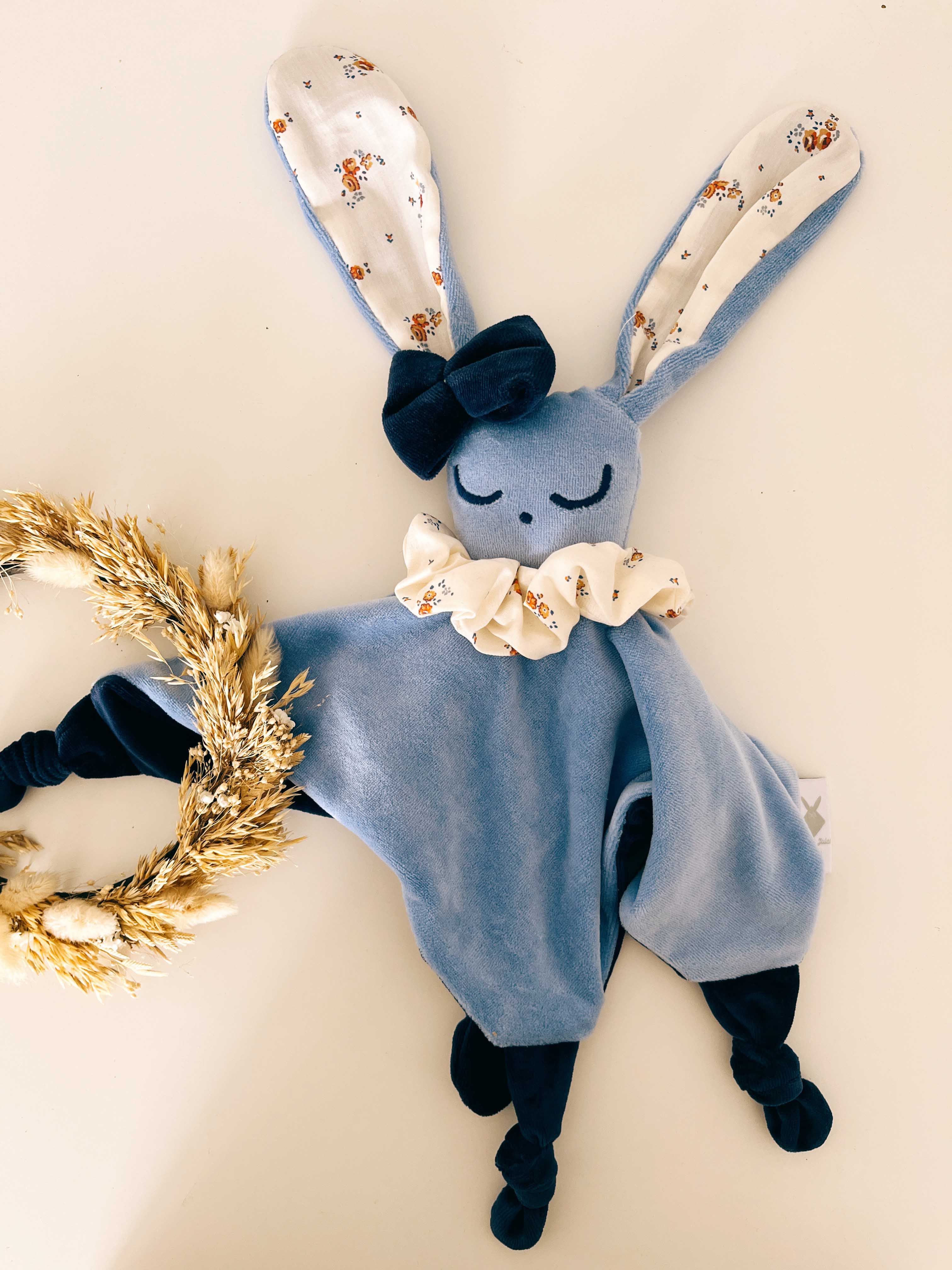 Doudou Velours Câlin Noeuds - Paulinette