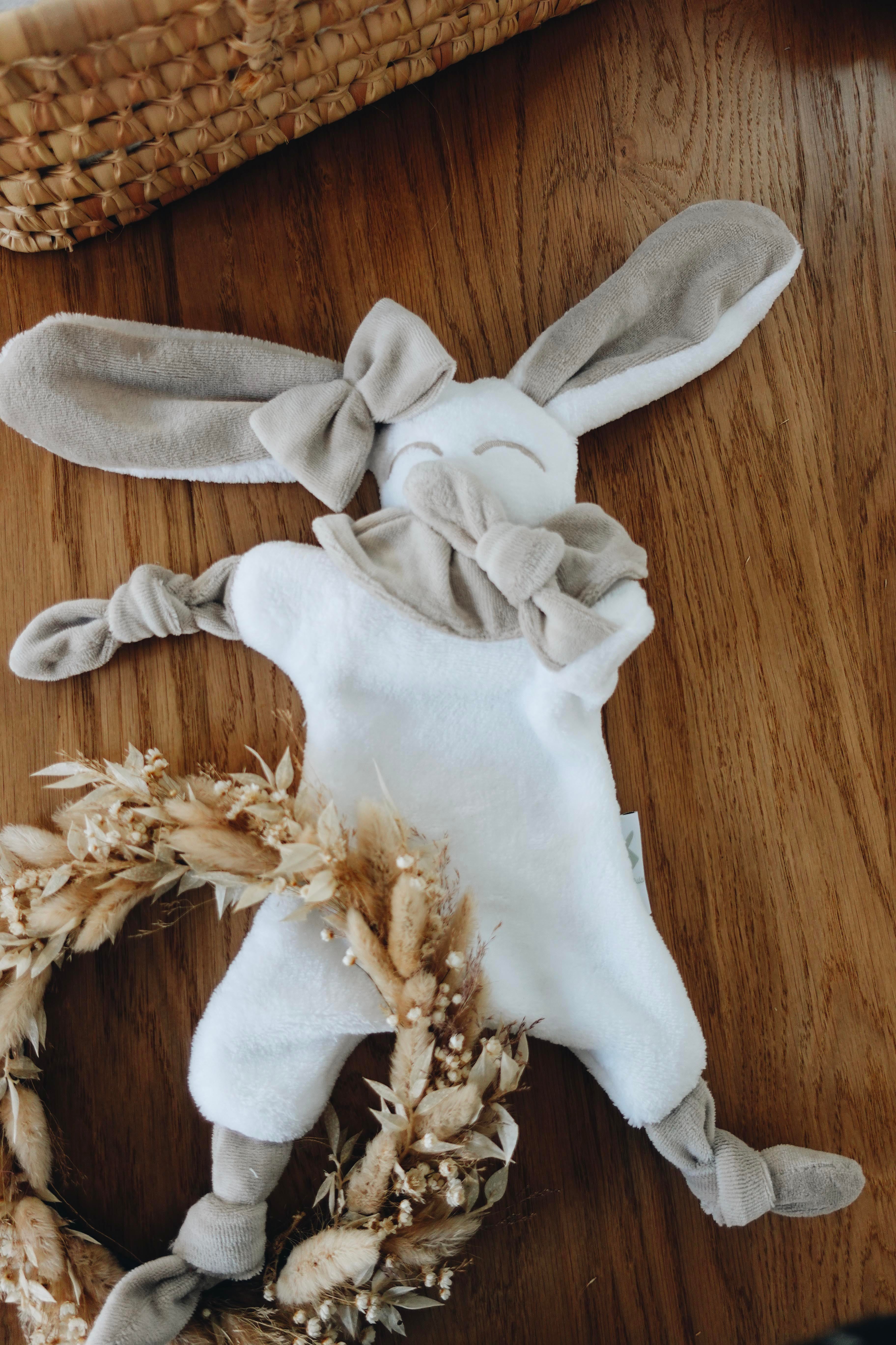 Doudou Toudoux Sable/Blanc