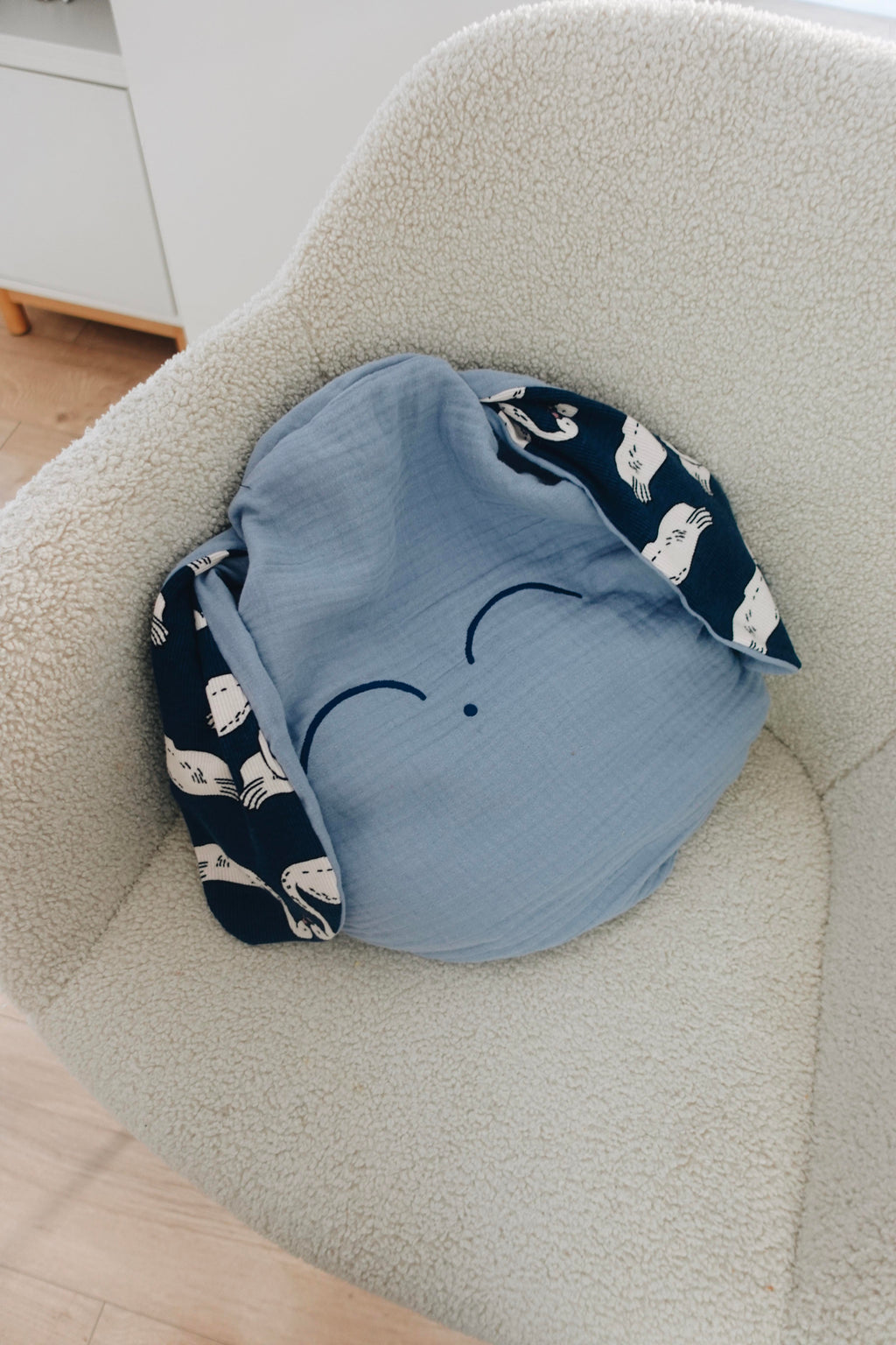 Petit Coussin Lange - Blue Swan