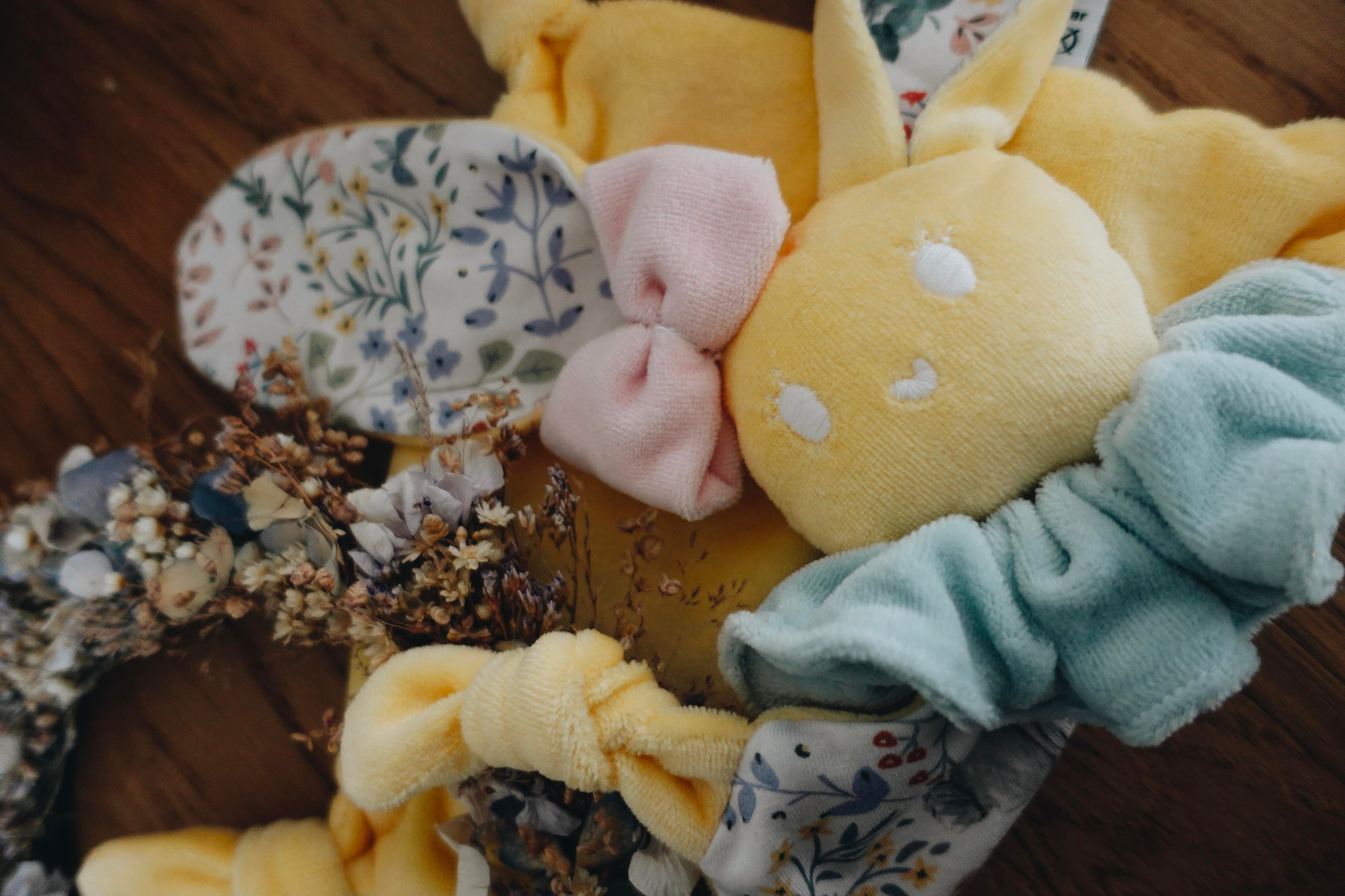 Doudou Velours Chouchou - Cottontails Blossom