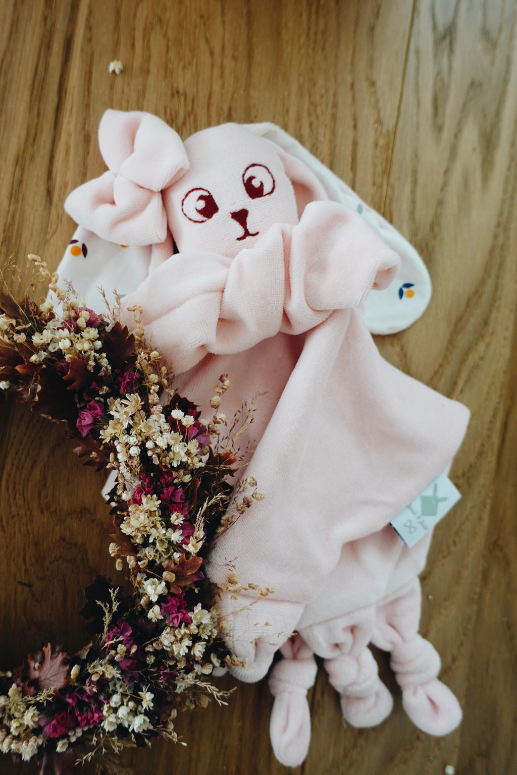PROTOTYPE - Doudou Velours Câlin Noeuds - Lapinous