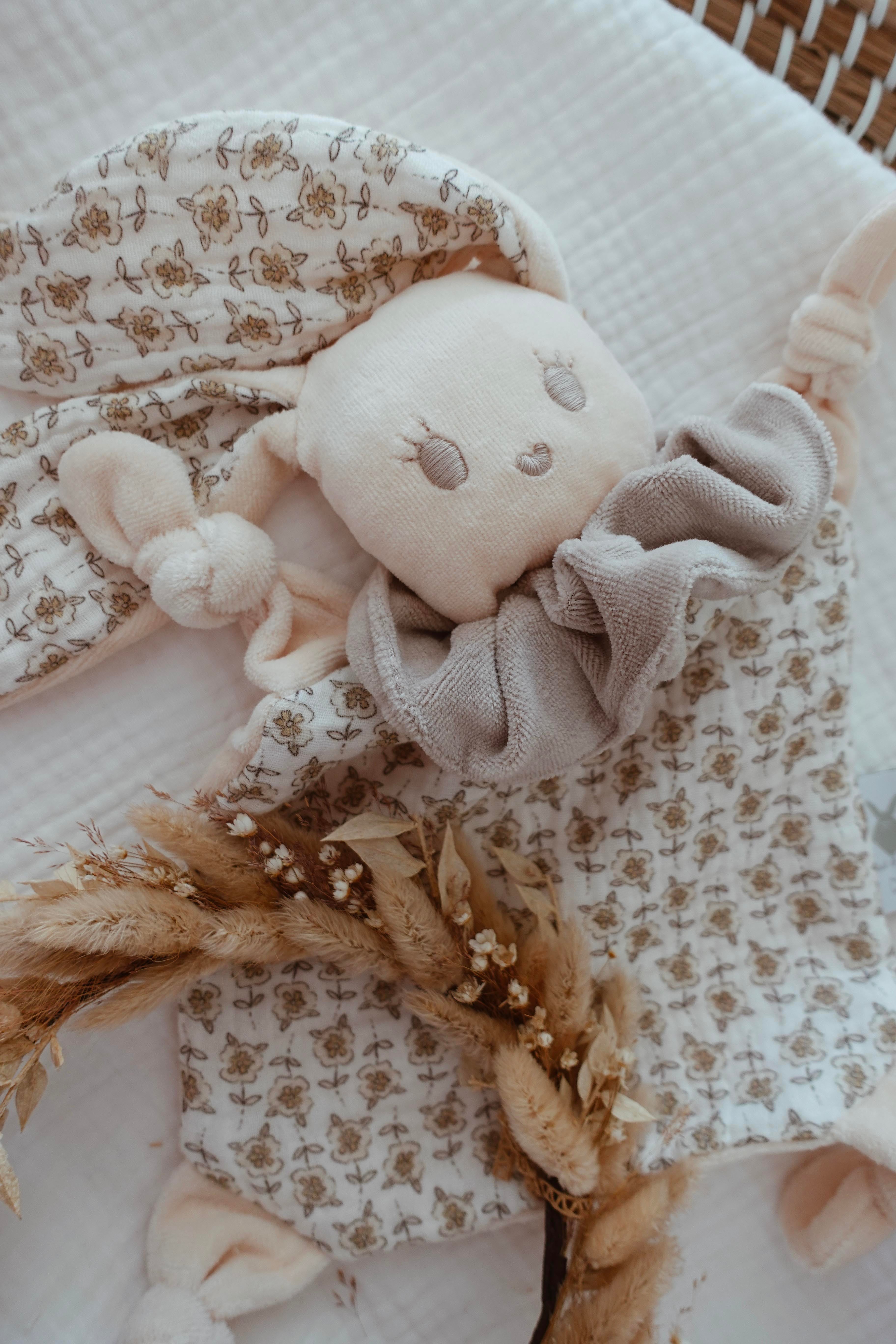 Doudou Velours Chouchou - Retro Floral