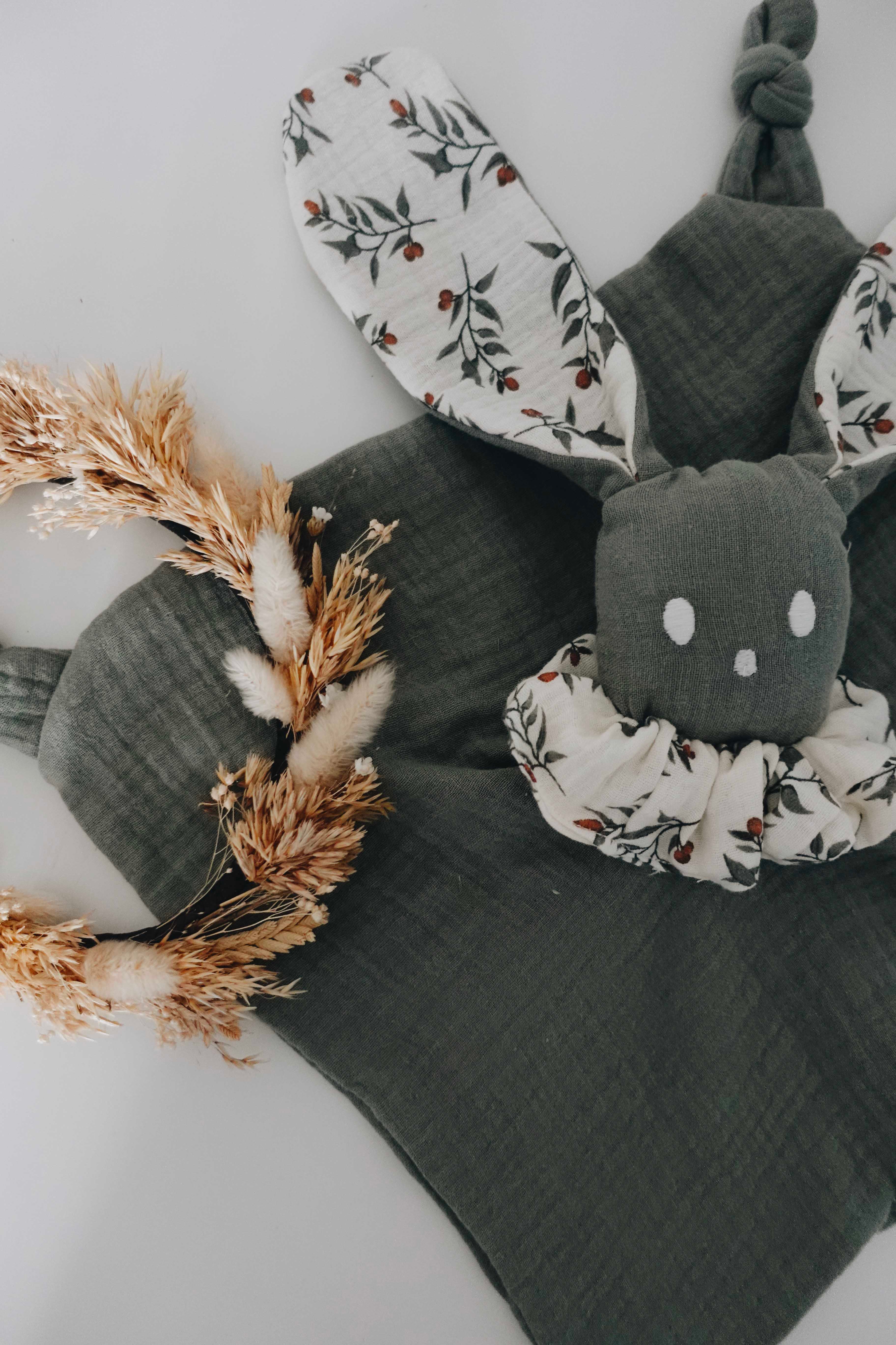 Doudou Lange Câlin Noeuds - Clémentines
