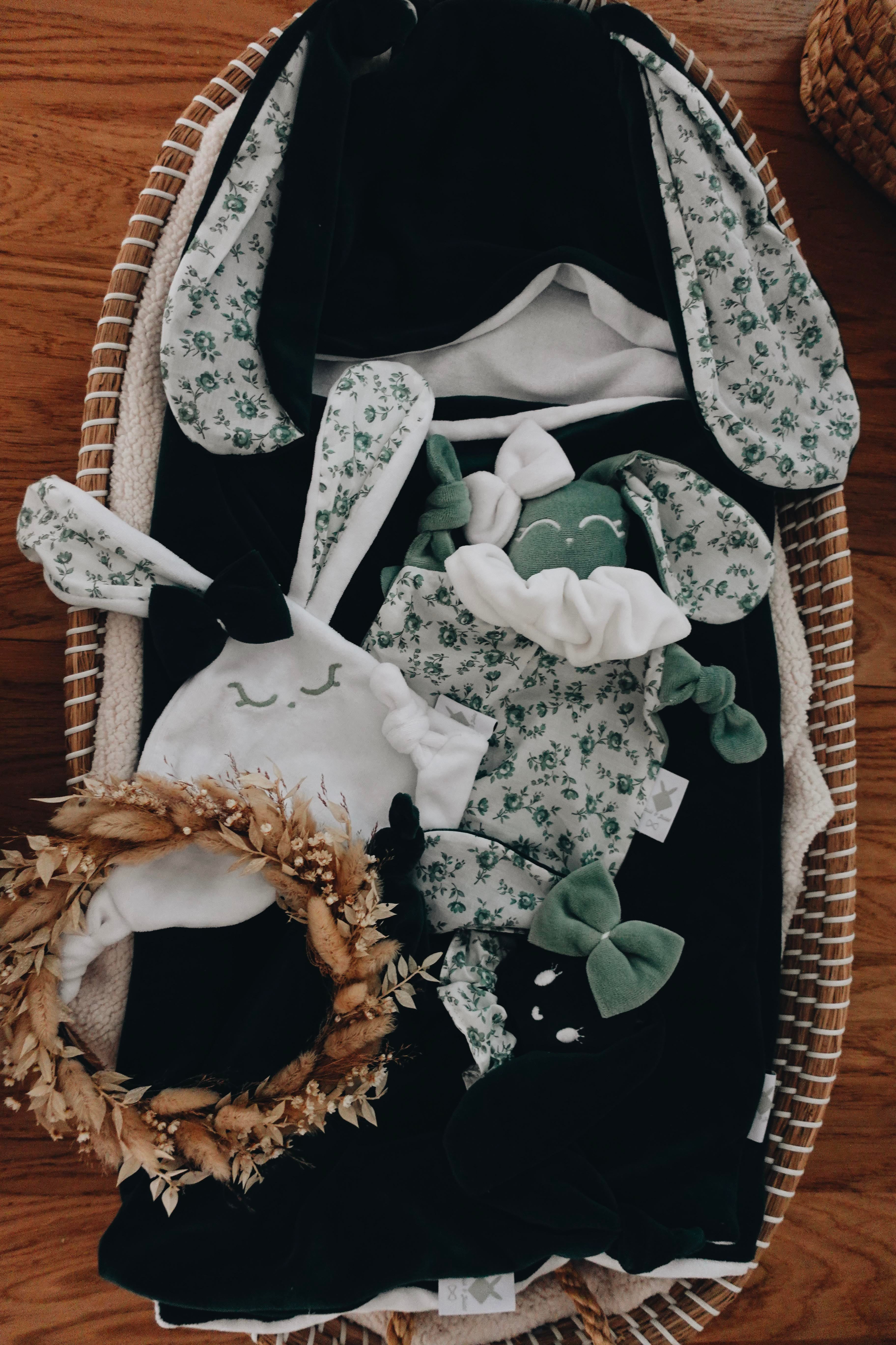 Doudou Velours Mini Noeuds - Roses d'Antan