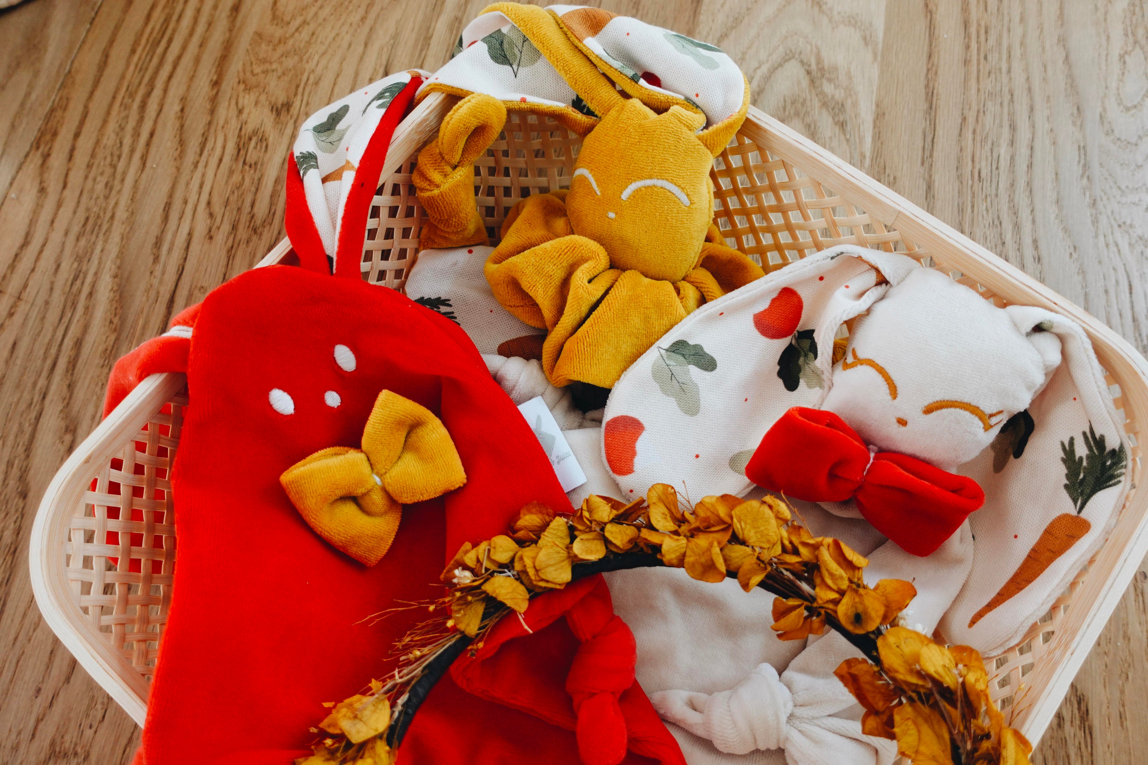 Doudou Velours Mini Noeuds - Potager