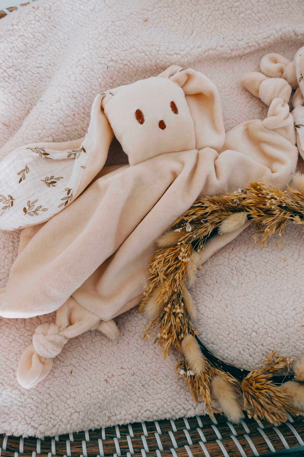 Doudou Velours Câlin Noeuds - Petit Feuillage