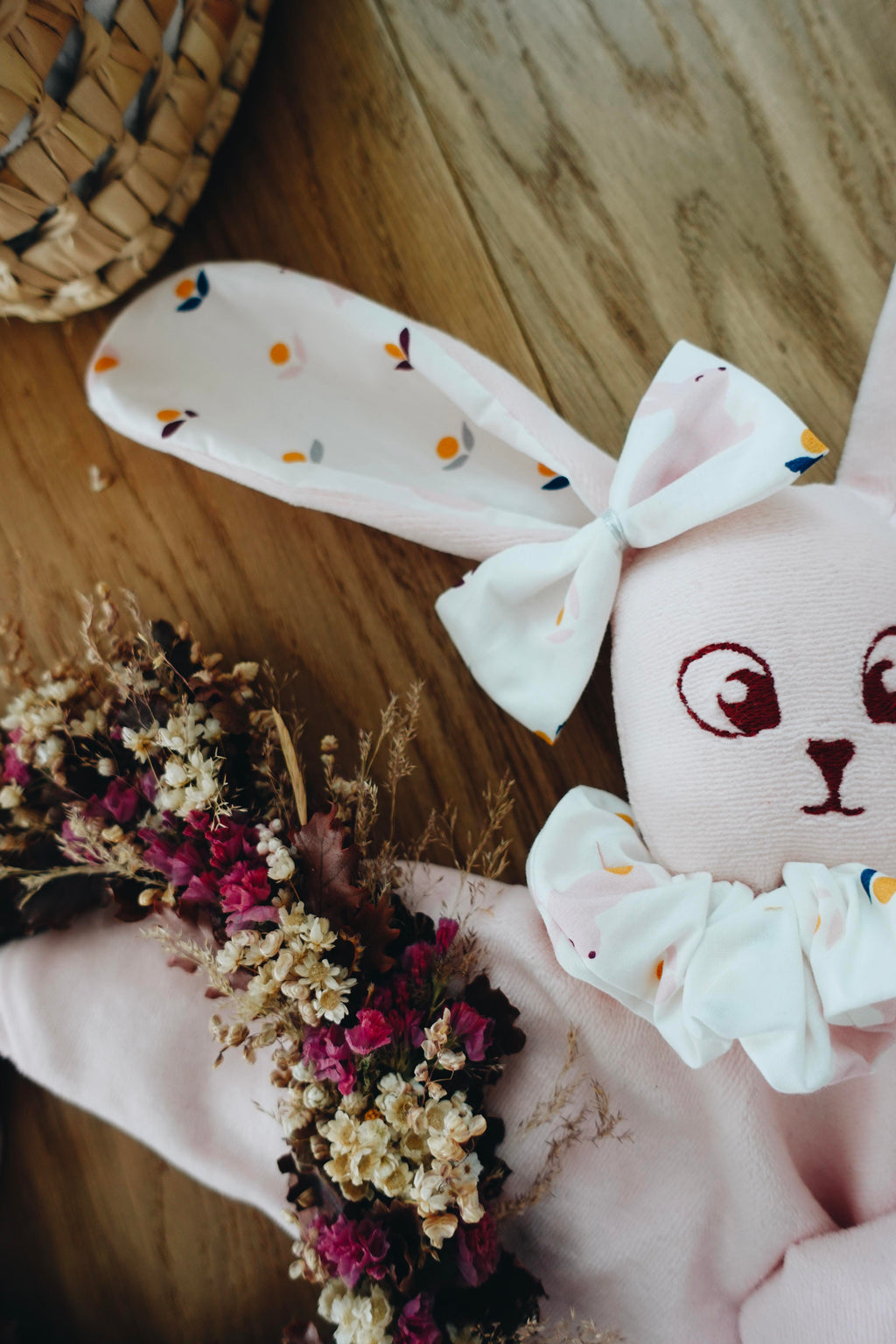 PROTOTYPE - Doudou Velours Câlin Noeuds - Lapinous