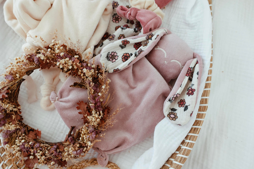 Bouillotte noyaux de cerise Velours - Vintage Floral