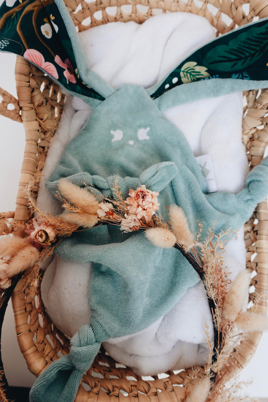 Doudou Eponge Mini Noeuds - Peacock