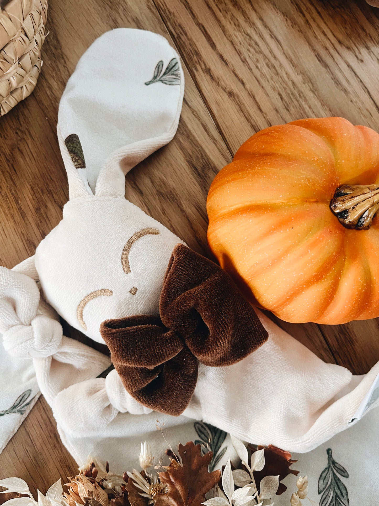 Doudou Velours Chouchou - Acorns and Leaves